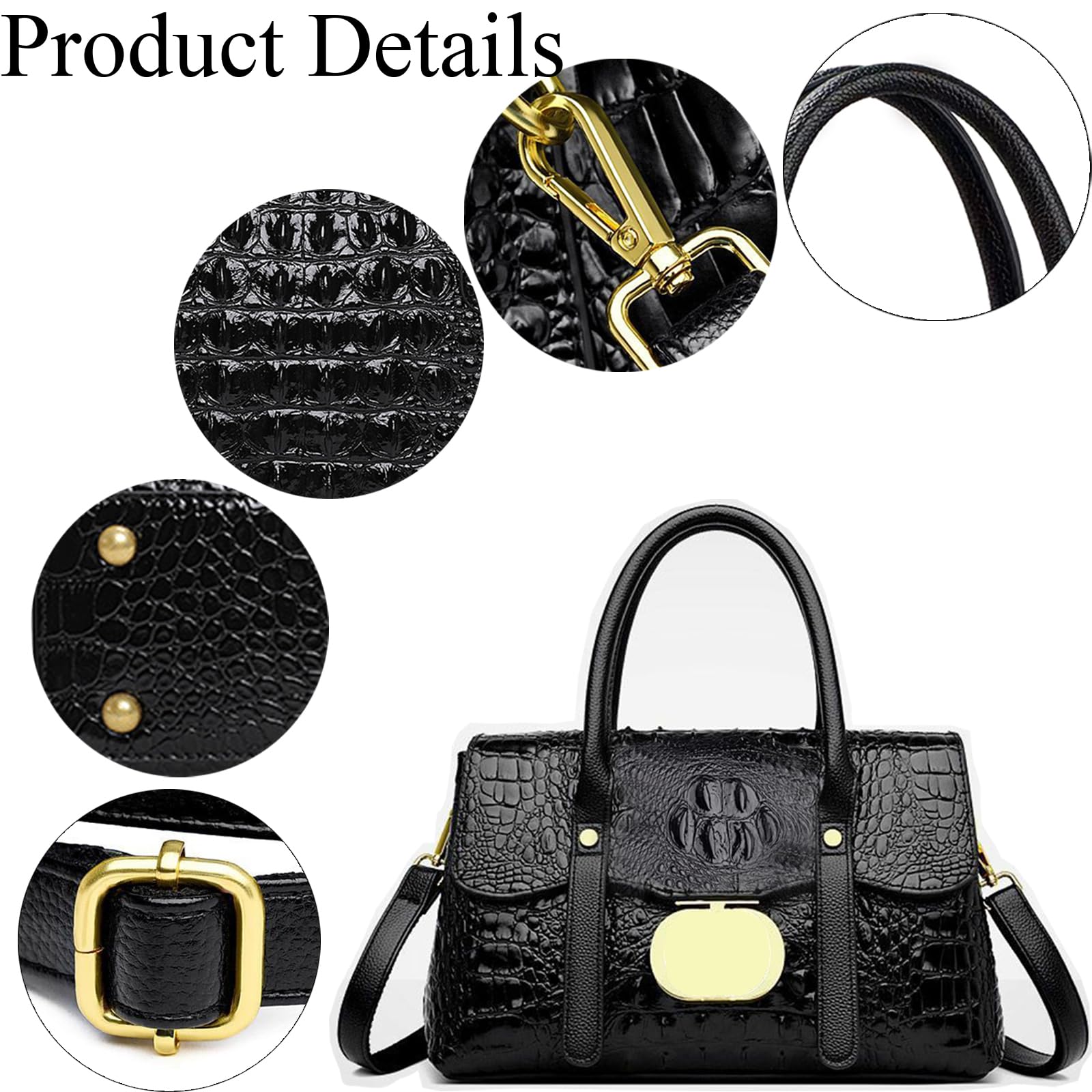 Stylish Women's PU Leather Crossbody Satchel Tote Bag - Elegant Hobo Purse for Work, Travel & Everyday Use