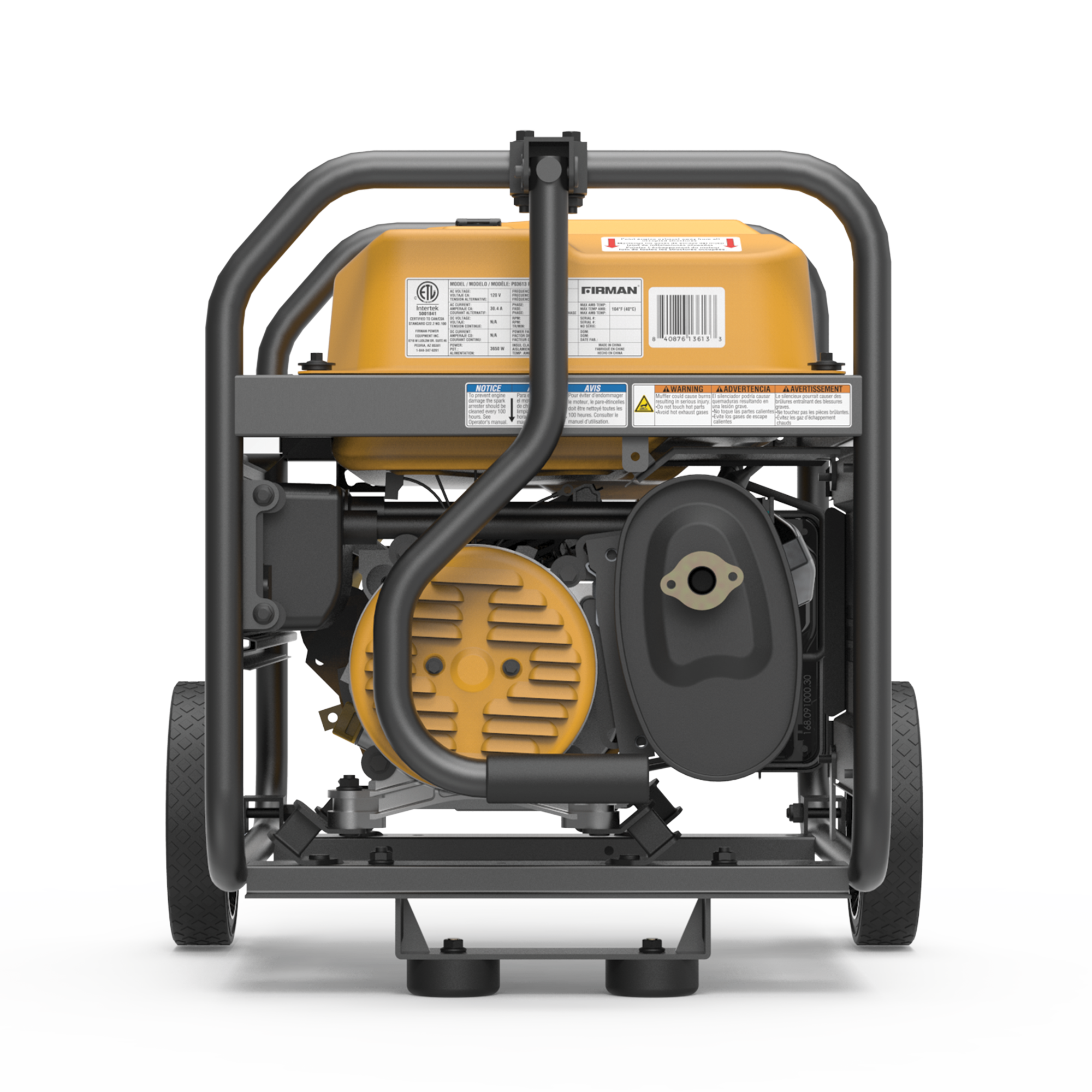 4550W Portable Gas Generator with Recoil Start & CO Alert - 120V Power for Camping, Emergencies & Outdoor Activities