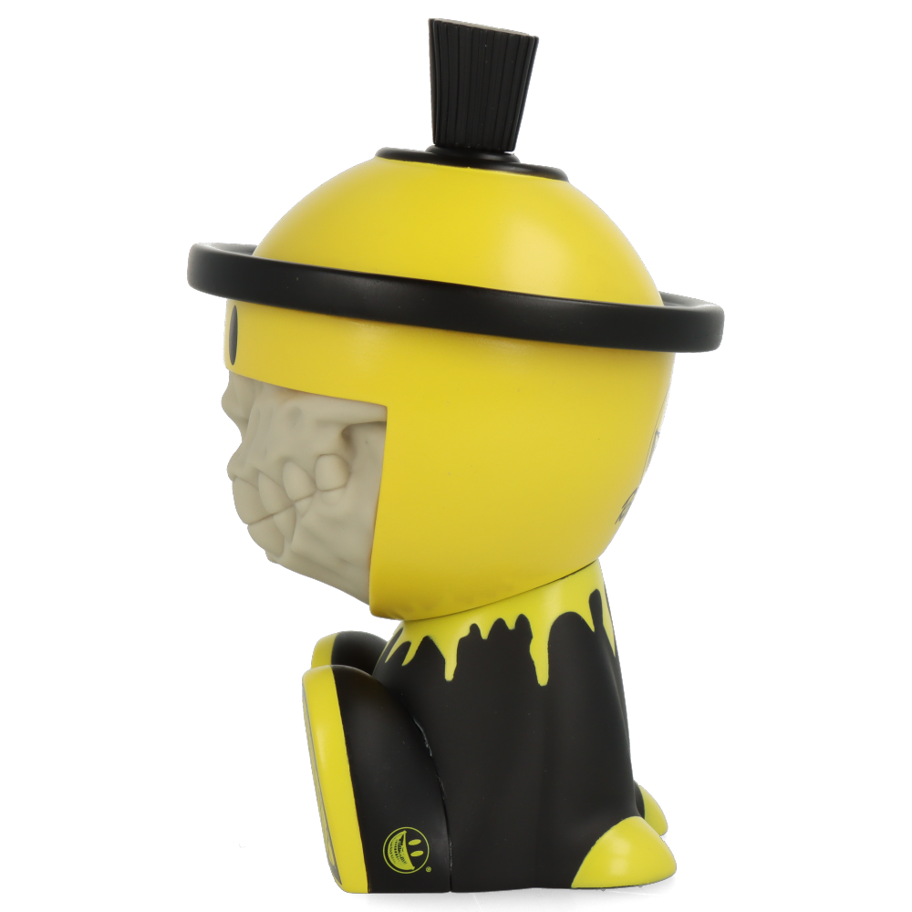 Grinbot OG Yellow by Ron English x Czee13 - Limited Edition Art Toy for Collectors - Perfect for Home Decor, Office Display & Pop Culture Enthusiasts
