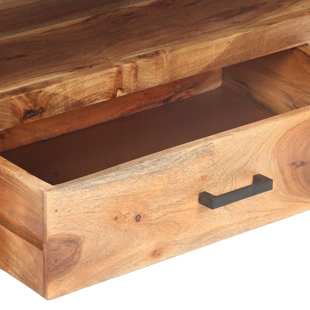 Modern TV Stand with 2 Drawers & Open Shelf - 47.2