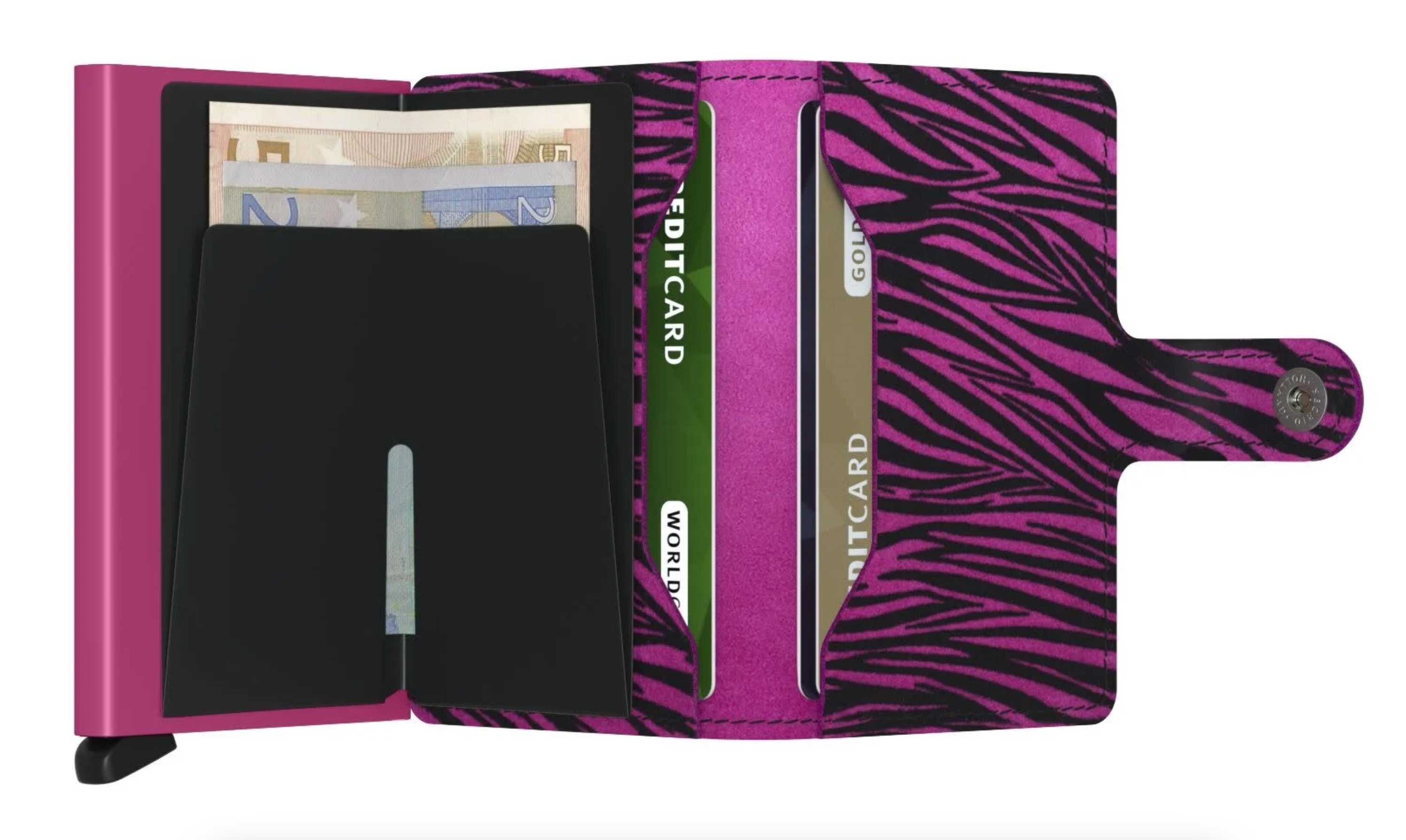 Secrid Zebra Mini Wallet - RFID Blocking Slim Card Holder for Men & Women | Perfect for Travel, Business & Everyday Use
