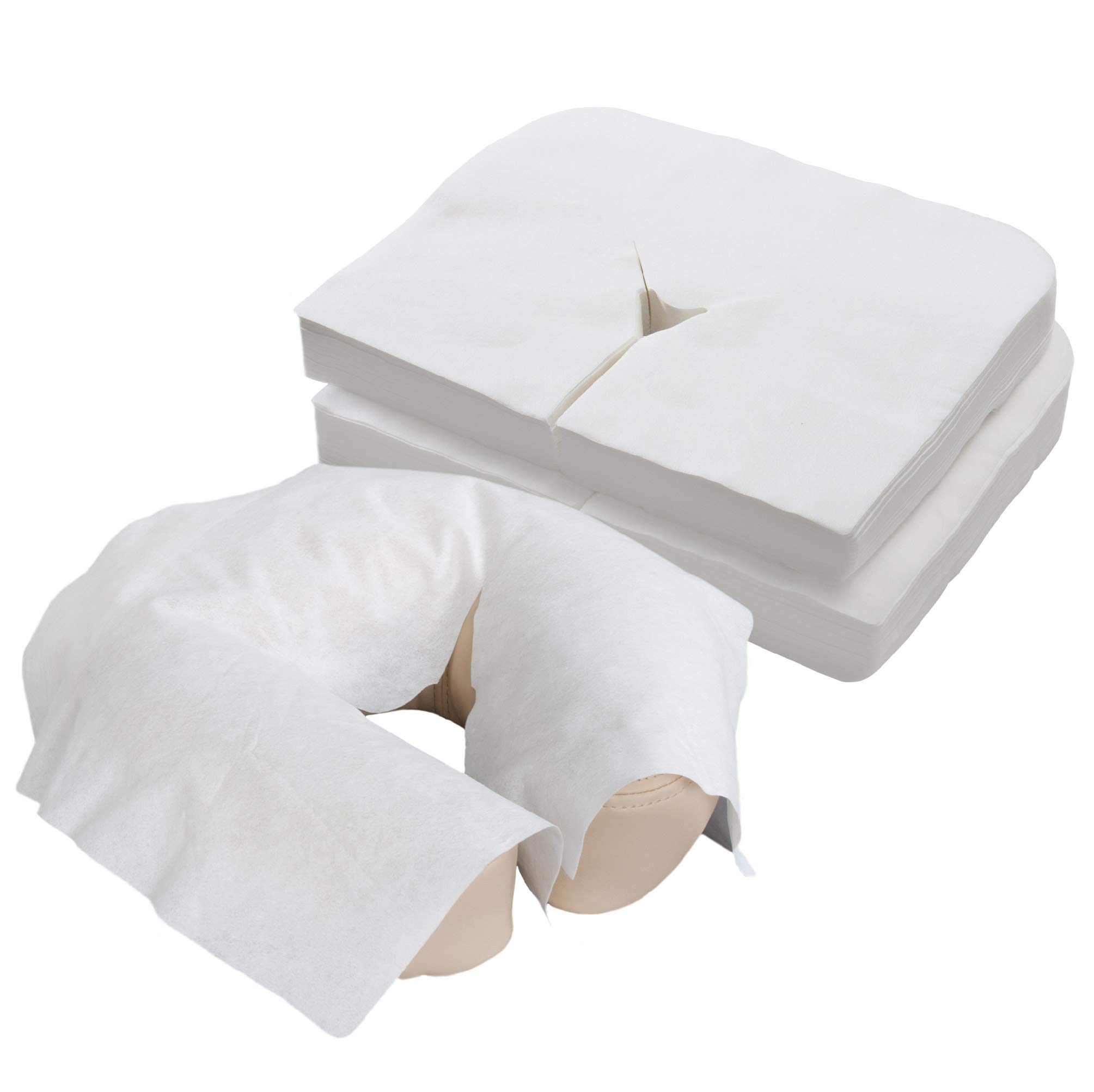 EARTHLITE Disposable Face Cradle Covers - Medical-Grade Ultra Soft Massage Headrest Covers for Massage Tables & Chairs | Hypoallergenic & Non-Sticking | Perfect for Spas, Clinics & Home Use