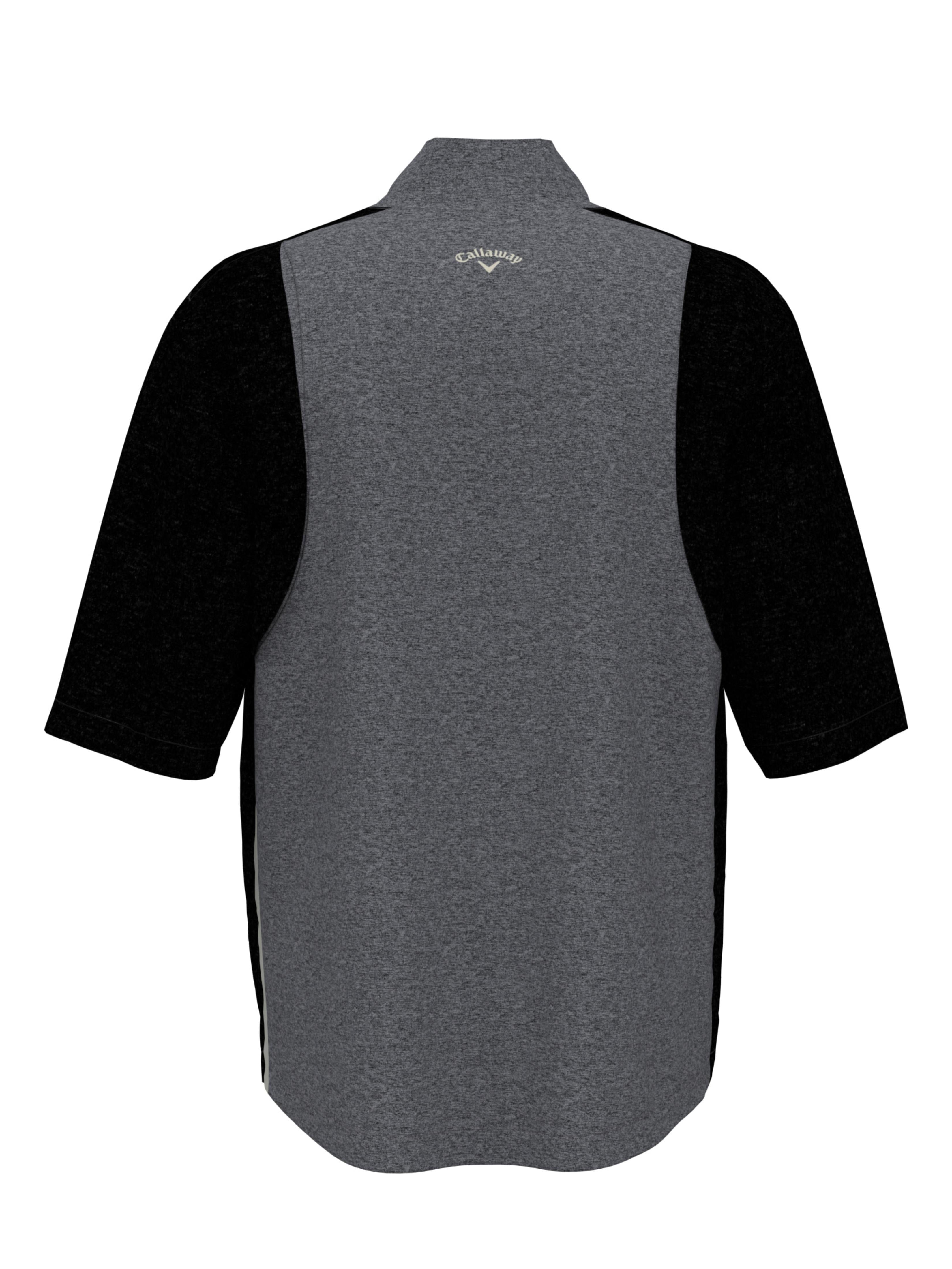 Men's Heather Blocked Half Zip Golf Pullover - Lightweight & Breathable Performance Shirt for Golfing, Running & Outdoor Activities