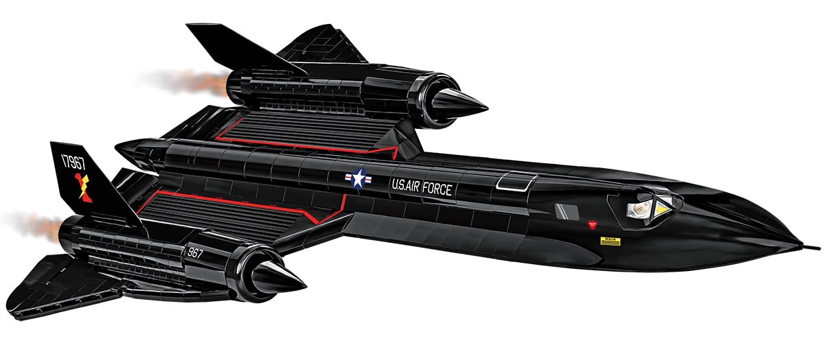 COBI Armed Forces Lockheed SR-71 Blackbird Aircraft Model Building Kit - Collectible Military Plane Toy for Adults & Kids | Perfect for Display, Gift Giving & Aviation Enthusiasts