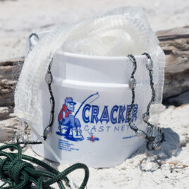 Premium Calusa & Cracker Cast Nets for Fishing - Heavy Duty Handwoven Mesh Nets for Saltwater & Freshwater - Perfect for Shrimp, Baitfish, and Survival Fishing