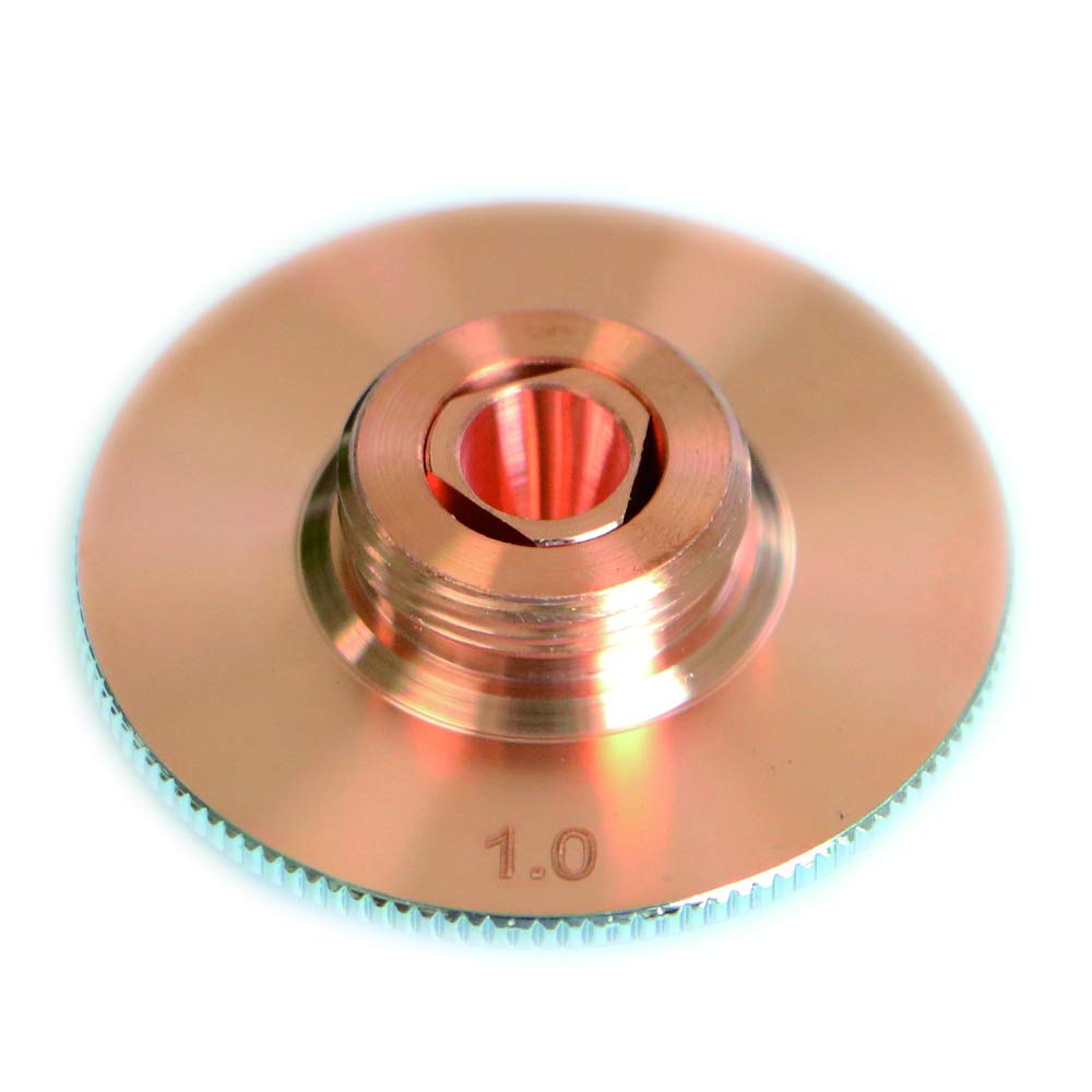 XLNT Double Layer Laser Nozzle 28mm Diameter 15mm Height for Multi-Brand Fiber Laser Cutting Machines (1mm Caliber) - Perfect for Precision Metal Cutting, Engraving & Industrial Fabrication