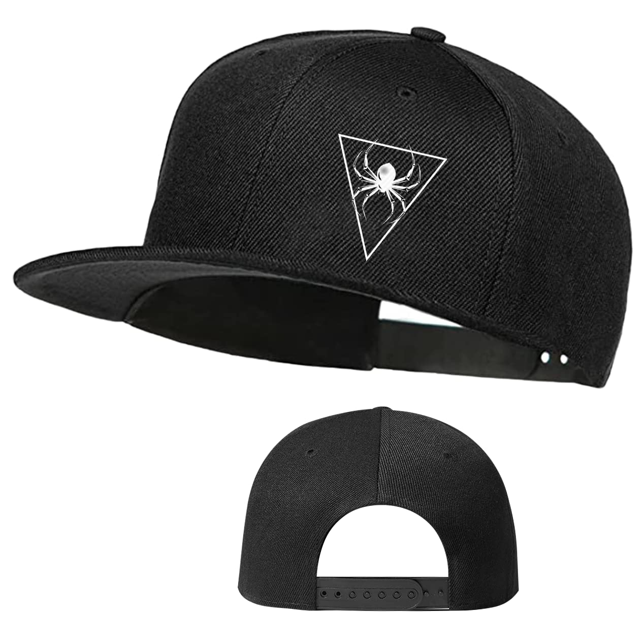 Skull Skateboard Hat for Men - Flat Bill Snapback Baseball Cap - Hip Hop Streetwear Style - Perfect for Skateboarding, Hip Hop Fashion & Casual Wear