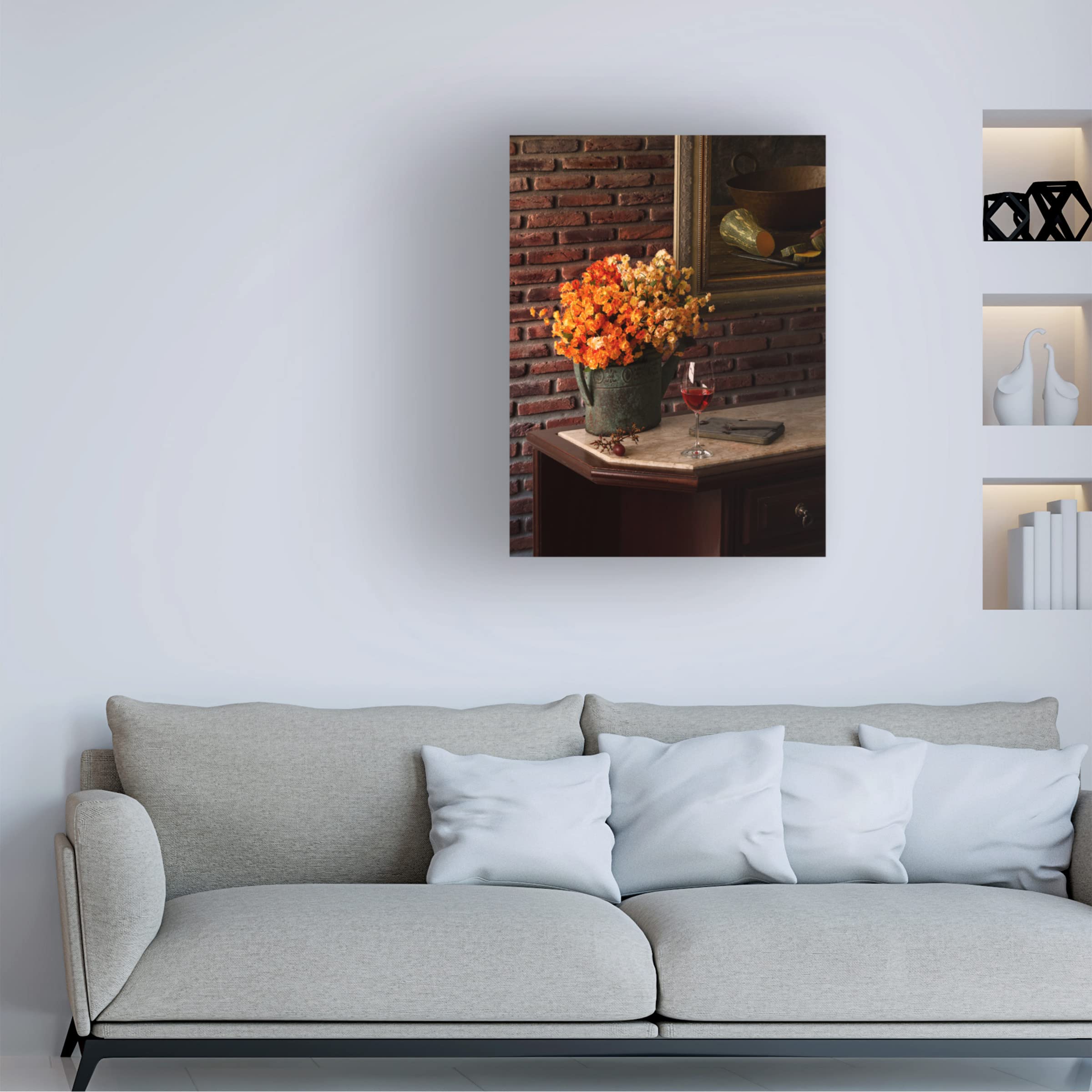 Trademark Fine Art 'Illusion' Canvas Wall Art by Luiz Laercio - Modern Abstract Painting for Living Room & Office Decor