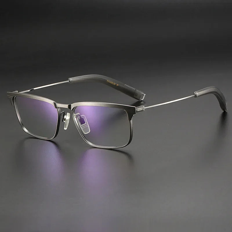 Aror Unisex Full Rim Square Titanium Eyeglasses Frame - Lightweight Durable Eyewear for Men & Women - Perfect for Work, Reading & Fashion Accessories