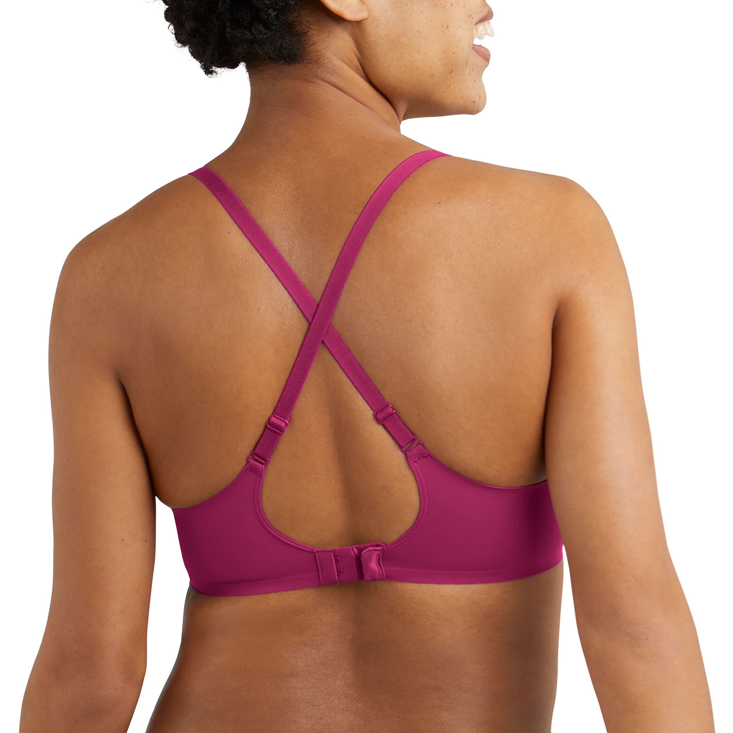 Maidenform Women's One Fab Fit Wireless Demi Bra - Comfortable T-Shirt Bra for Everyday Wear, Work & Casual Outfits