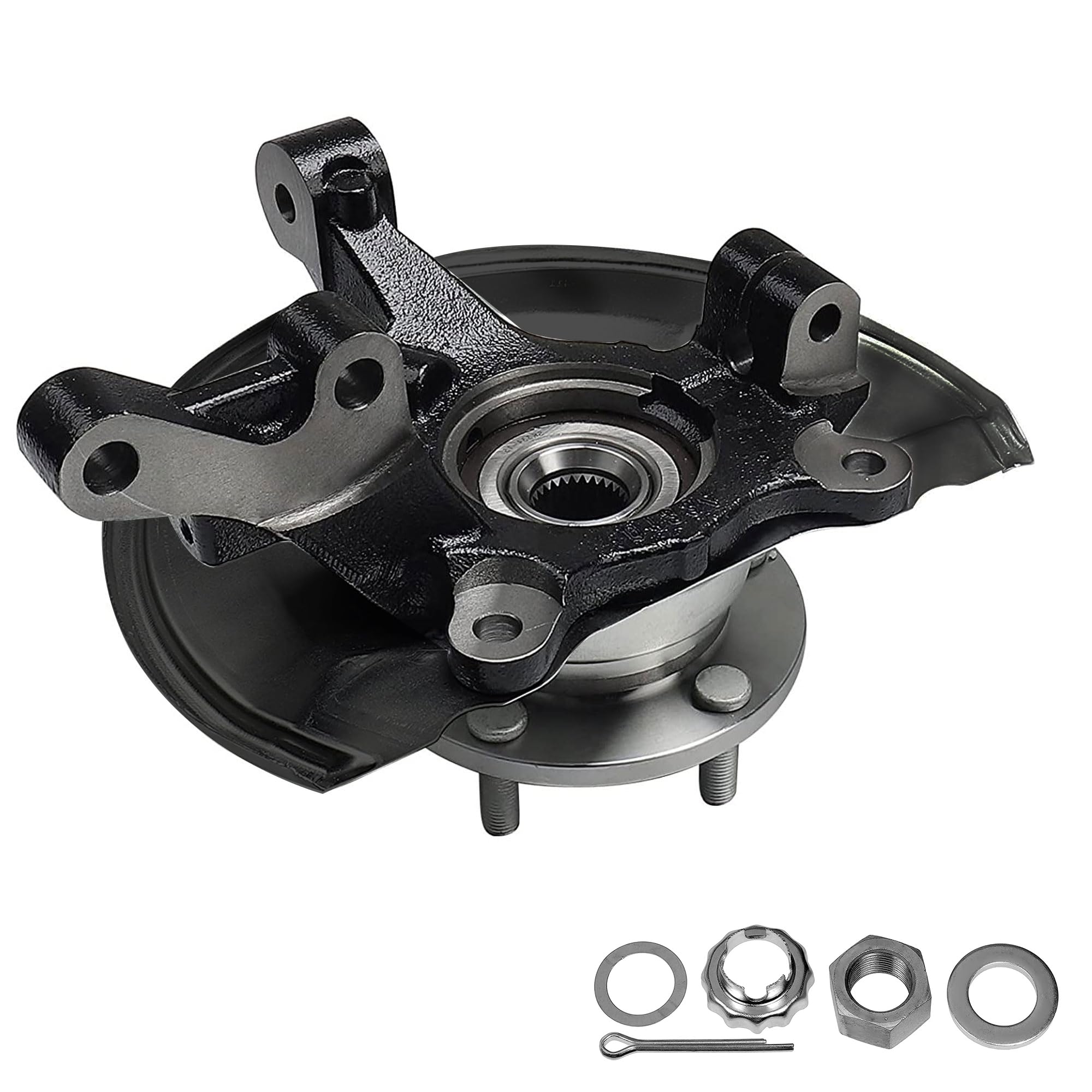 2008-2012 Dodge Caliber & 2007-2017 Jeep Compass/Patriot Front Left Steering Knuckle Wheel Bearing Hub Assembly 698-411 - Perfect for Suspension Repair & Off-Road Maintenance