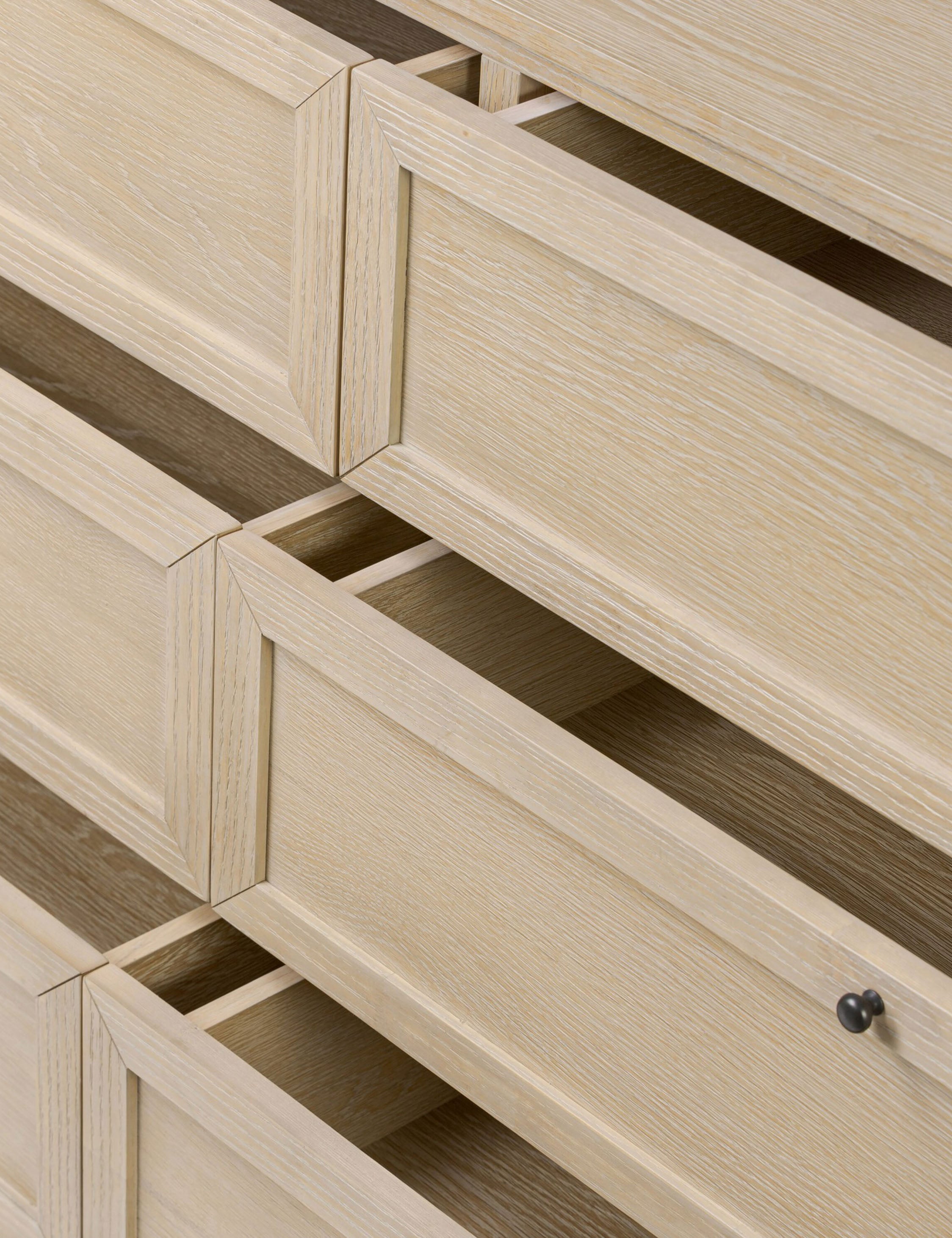 Carly 6 Drawer Dresser - Modern Wooden Chest of Drawers for Bedroom Storage, Organizer for Clothes & Accessories | Perfect for Home, Dorm, Nursery & Office Organization