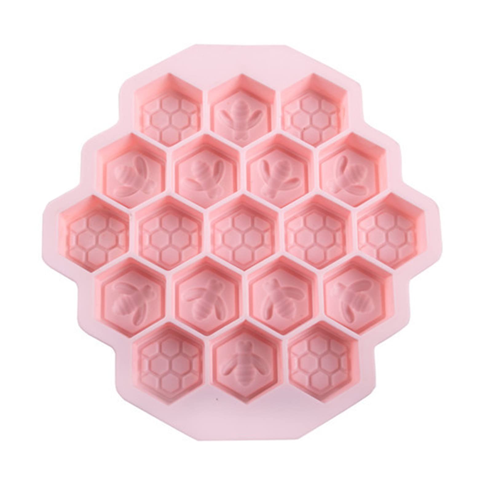 19 Grid Silicone Honeycomb DIY Mold for Cake, Cookie & Ice Cubes - Non-Stick, Easy Demold - Perfect for Baking, Desserts & Party Ice Trays - Kitchen Essential for Home Bakers & Entertaining