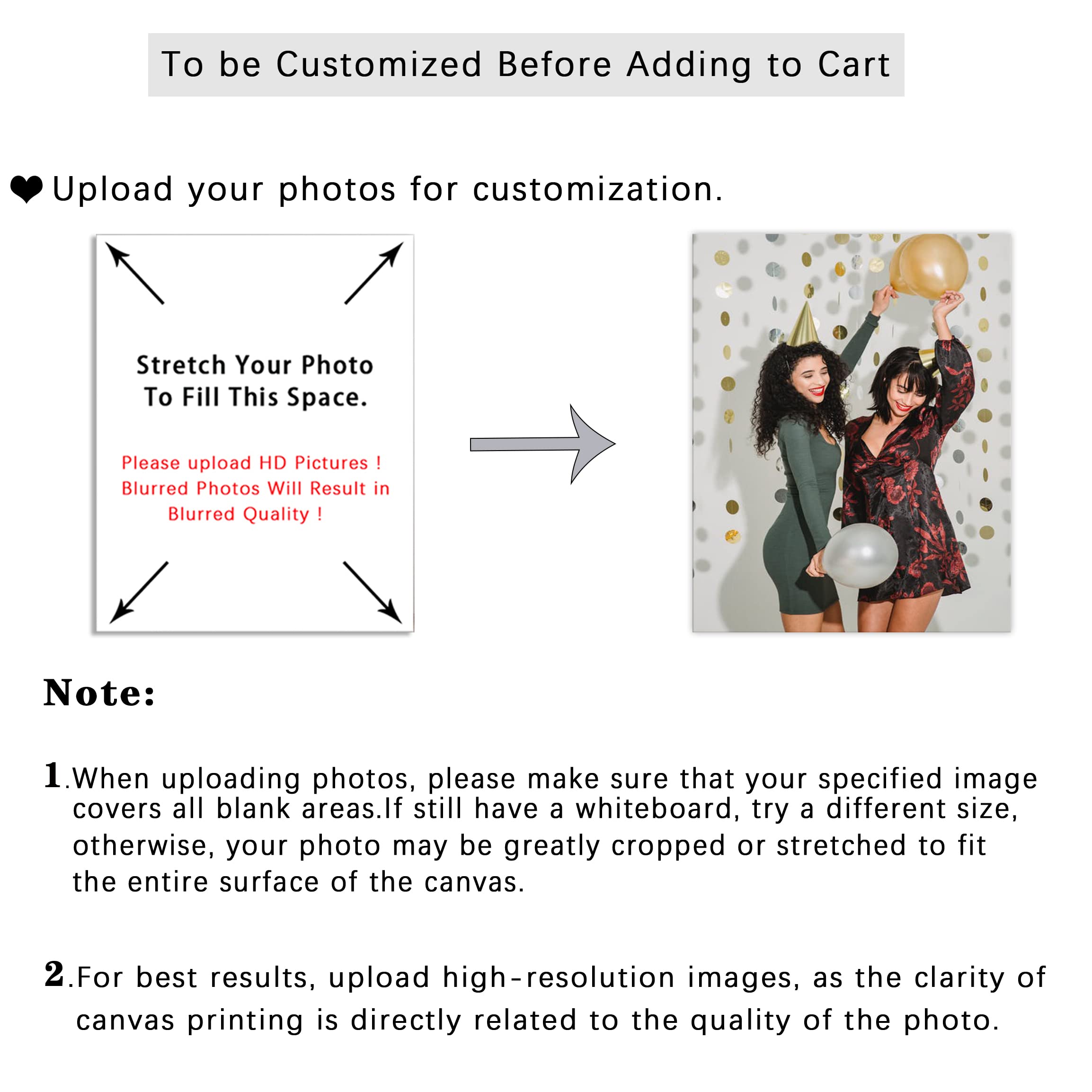 Custom Personalized Canvas Prints - Family Pet Photo Wall Art - 30
