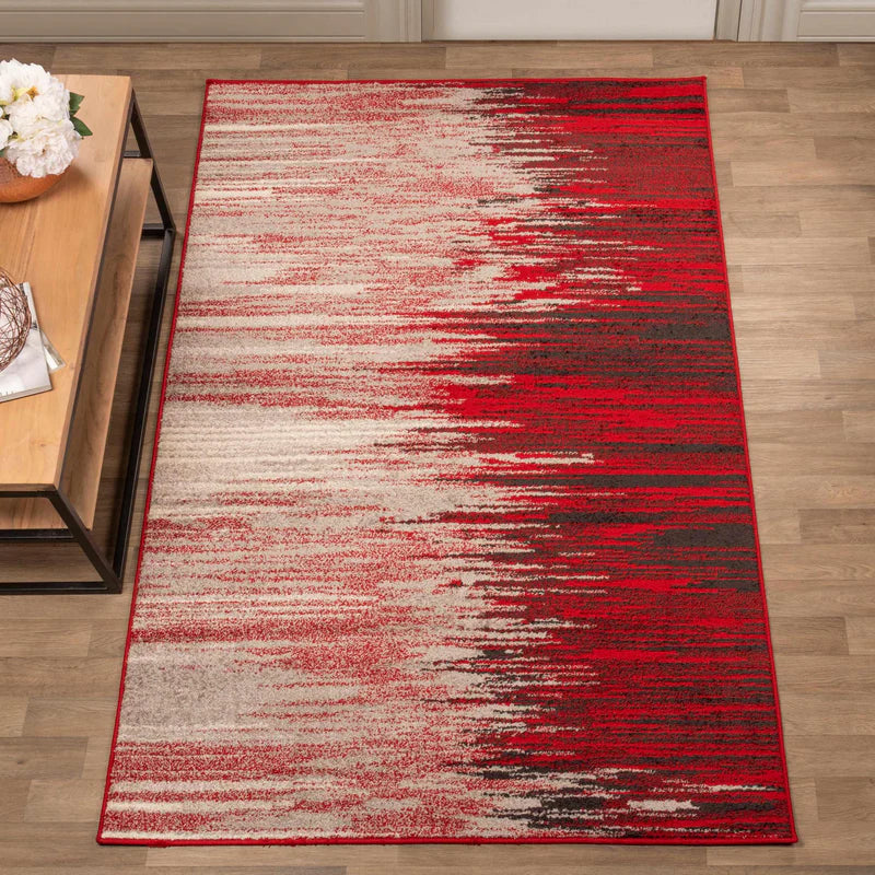 Goldman Abstract Ultra Modern Indoor Area Rug - Soft Non-Slip Living Room Carpet for Bedroom, Office & Home Decor