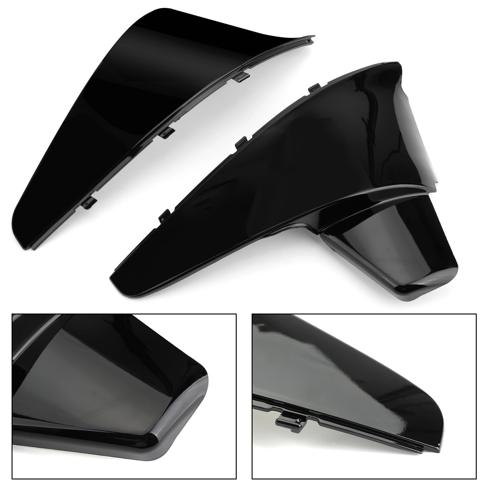 Honda Shadow VT600 VLX 600 STEED400 Battery Side Cover Pair (1988-1998) - Replacement Motorcycle Parts for Improved Battery Protection & Easy Installation - Perfect for DIY Repairs & Maintenance