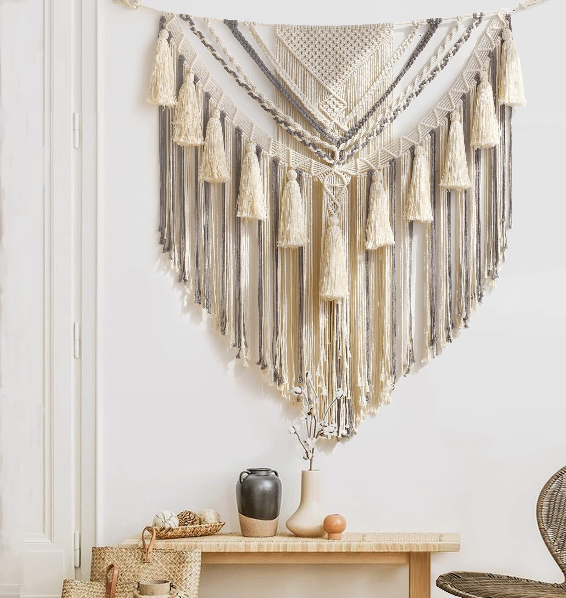 Handmade Large Macrame Wall Hanging Decor - 47