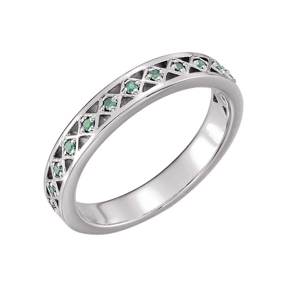 1/8 Cttw Diamond Stackable Wedding Anniversary Ring Band - 0.13 Cttw, 20.7mm Width - Perfect for Stacking, Anniversary Gifts & Everyday Elegance