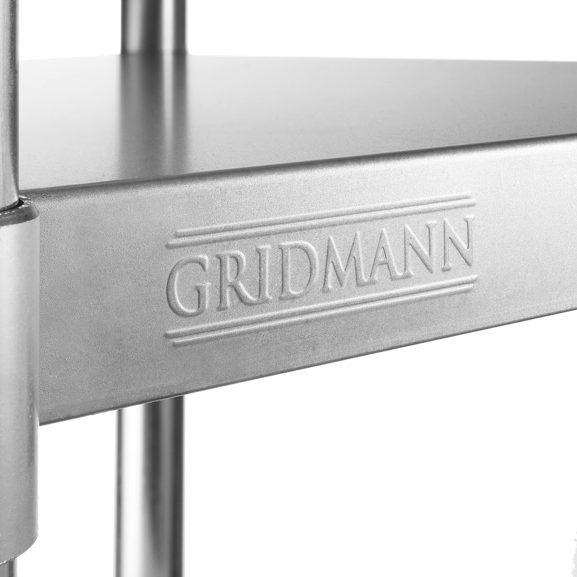 GRIDMANN 60 x 24 Inch NSF Certified Stainless Steel Work Table - Commercial Kitchen Prep Table with Undershelf for Restaurant, Bakery & Home Use - Perfect for Food Prep, Cooking & Baking