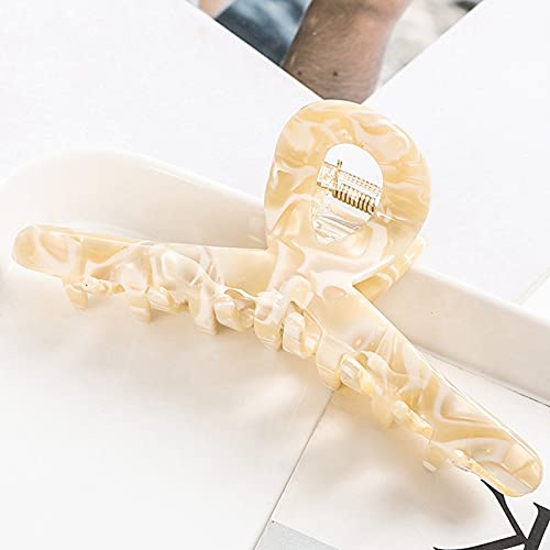 COSYOO Acetate Hair Claw Clips 4PCS Set - Strong Hold Non-Slip Large Hair Clips for Women & Girls - Perfect for Updos, Ponytails & Everyday Hairstyles