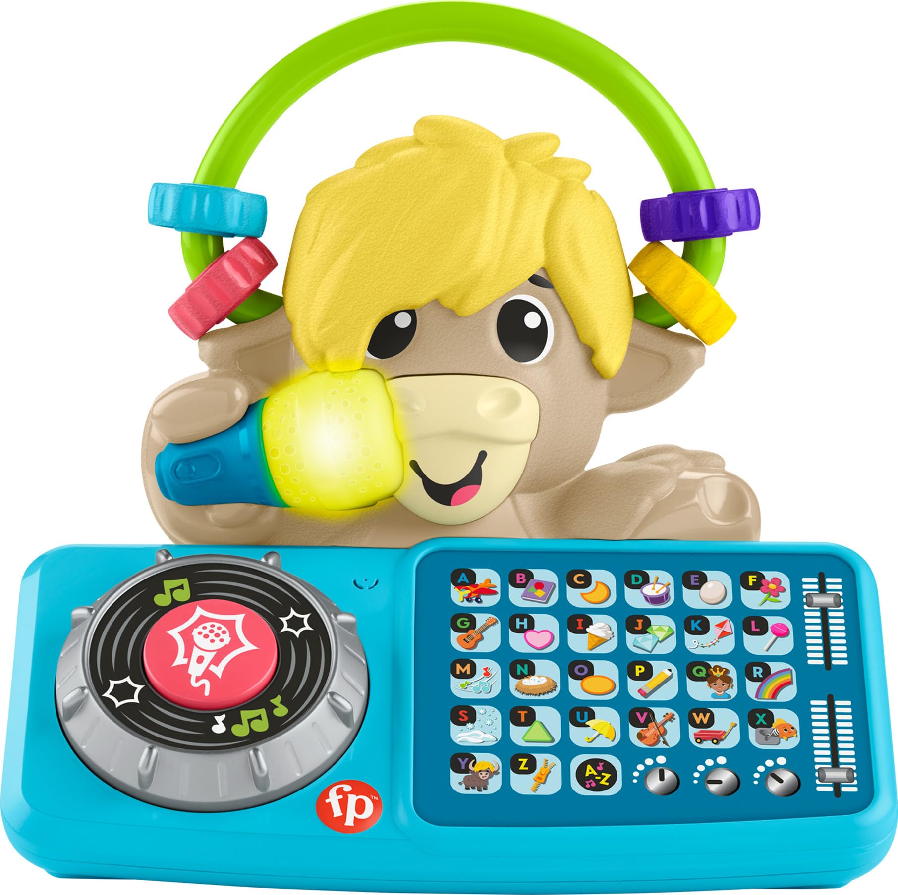 Fisher-Price Link Squad A to Z Yak - Interactive Baby Learning Toy with Music & Lights for 9+ Months | ABC Learning, Early Education | Compatible with Link Squad Toys | Perfect for Playtime, Nursery & Toddler Development