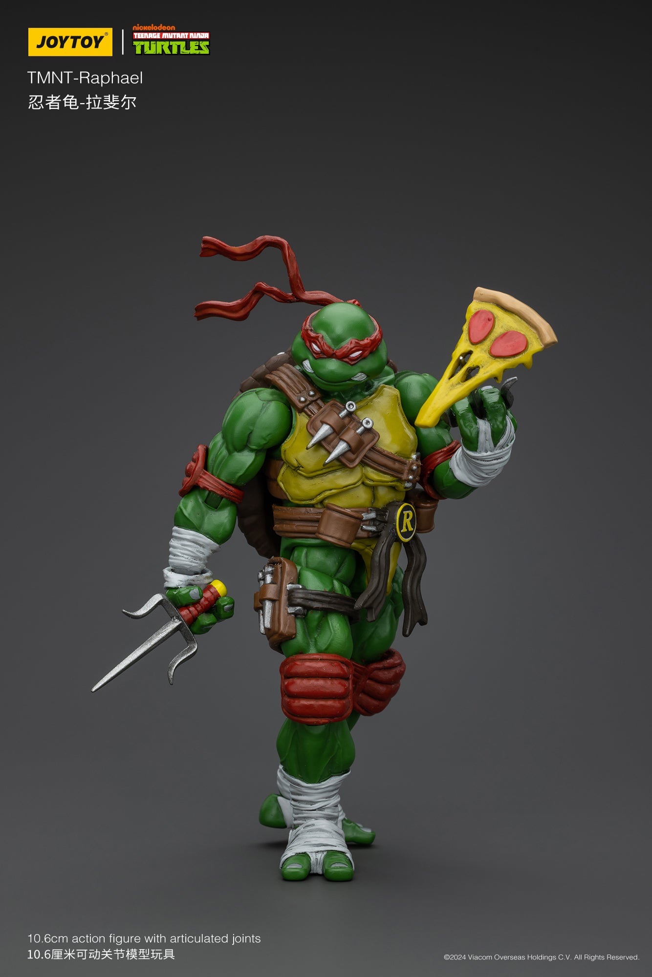 1/18 JOYTOY TMNT Action Figures Set - Michelangelo, Donatello, Leonardo & Raphael (Reissue Version) - Collectible Teenage Mutant Ninja Turtles Toys for Display & Play