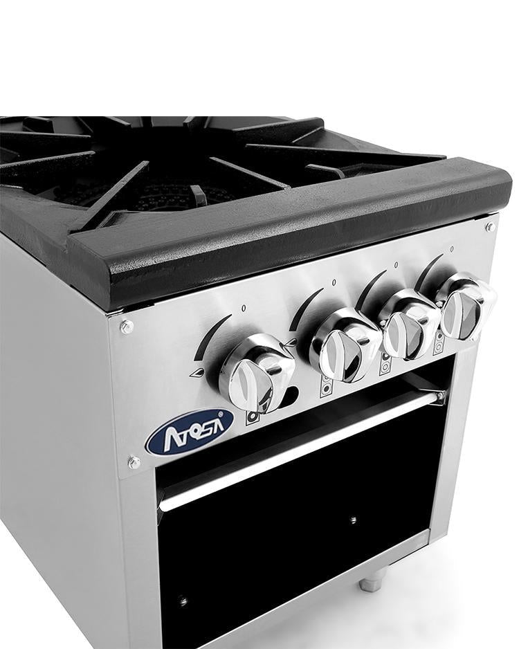 Atosa CookRite ATSP 18 2 Double Stock Pot Stove NG - Commercial Grade Stainless Steel Cooking Pot for Restaurants & Catering - Perfect for Soups, Stews, and Large Batch Cooking
