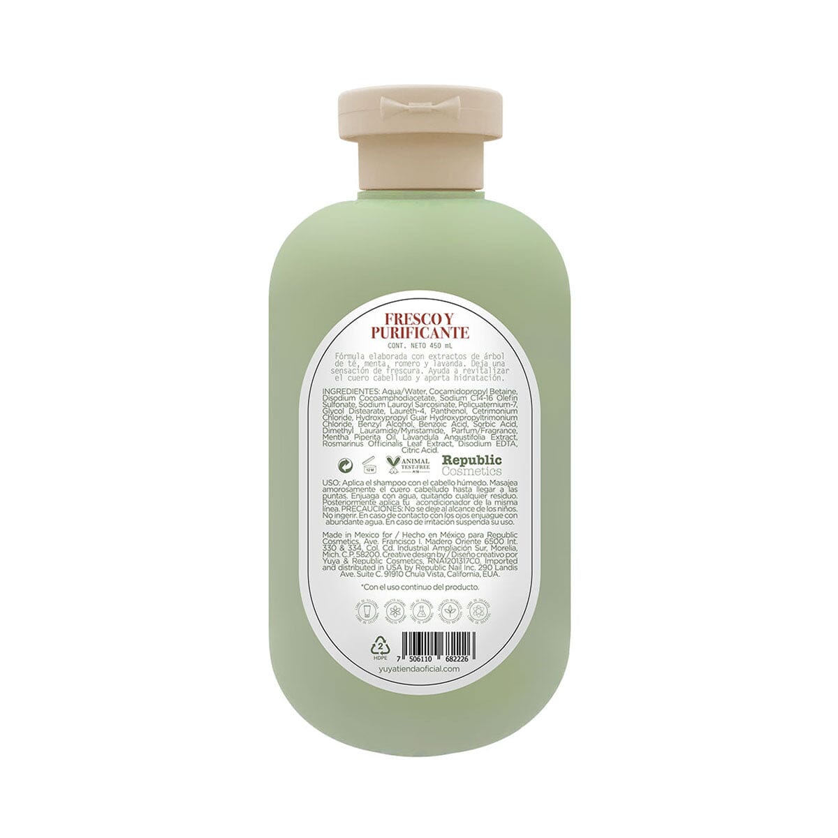 Fresco & Purifying Shampoo for Healthy Hair - Deep Cleansing & Refreshing Scalp Care - Perfect for Daily Use & Post-Workout Refreshment