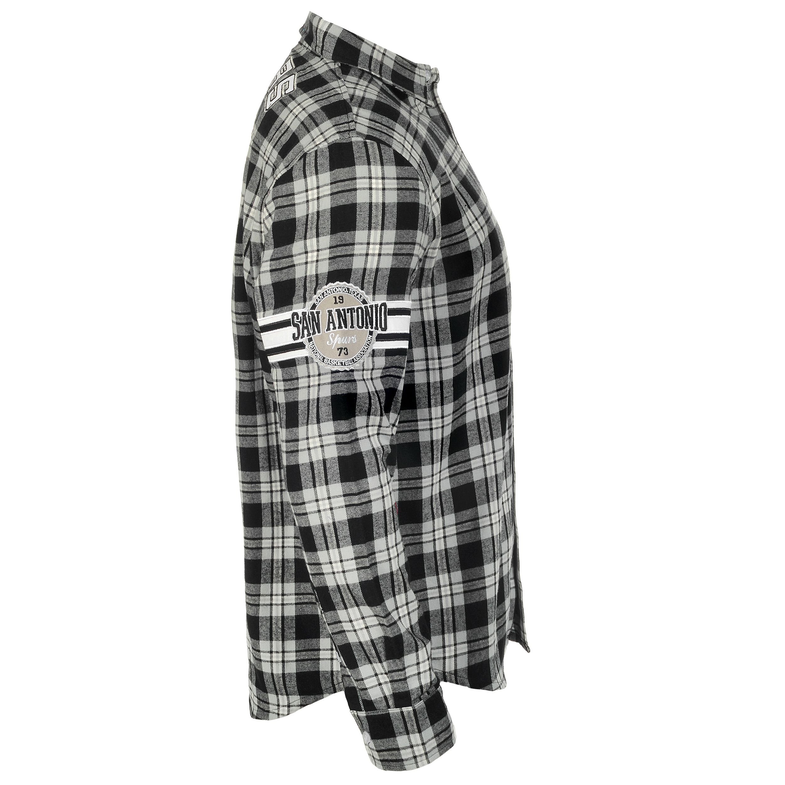 FOCO NBA Atlanta Hawks Men's Wordmark Flannel Shirt - Official Licensed NBA Apparel for Basketball Fans - Perfect for Game Day, Casual Wear & Sports Events