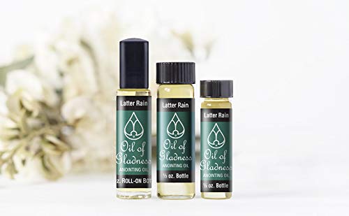 Oil of Gladness Latter Rain Anointing Oil Roll-On 1/3 oz - Holy Oil for Daily Prayer, Spiritual Ceremonies & Blessings - Perfect for Home Worship, Church Services & Personal Devotion