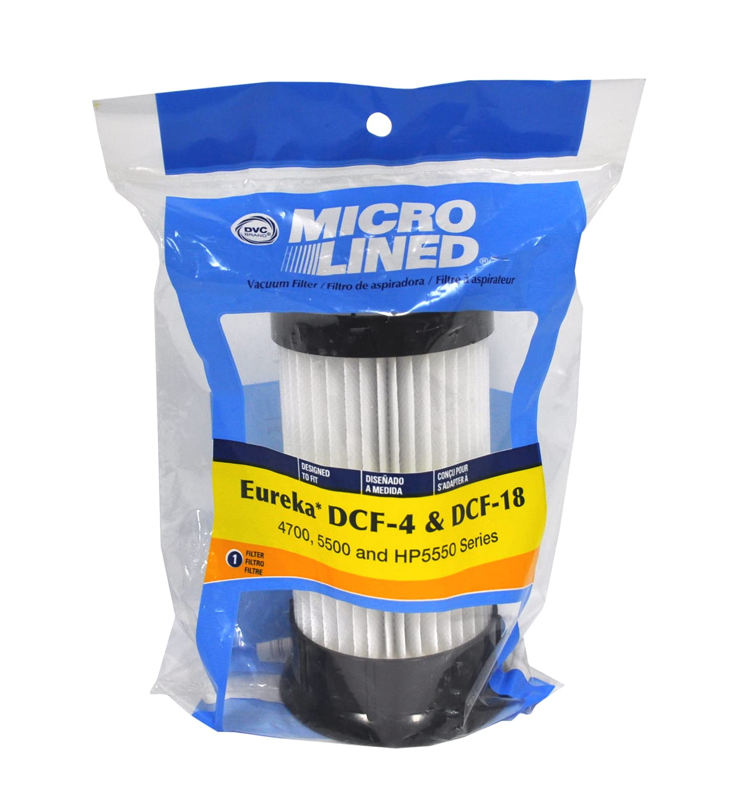 Eureka DCF4 & DCF18 Vacuum Filter Replacement (Model 413407) - Compatible with DVC Vacuum Cleaners | Perfect for Home Cleaning & Pet Hair Removal