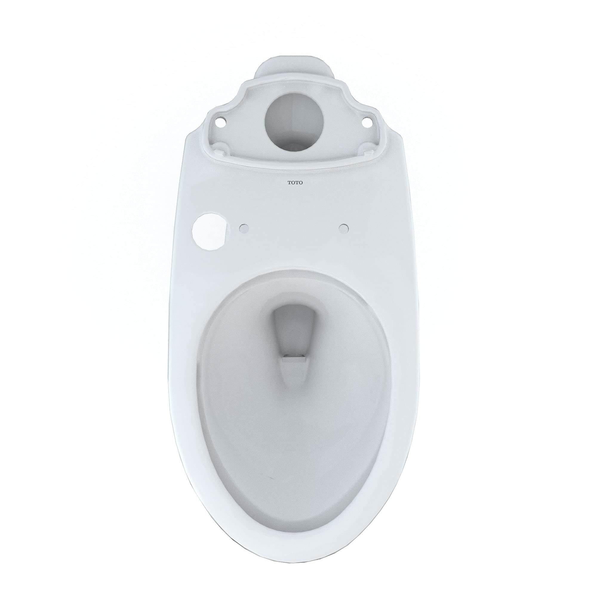TOTO Drake Elongated Universal Height ADA Compliant Toilet with TORNADO FLUSH Technology and CEFIONTECT Coating - Cotton White (C776CEFGT40#01) | WASHLET+ Ready for Easy Bidet Installation | Perfect for Modern Bathrooms, Small Spaces & Water-Efficient Homes