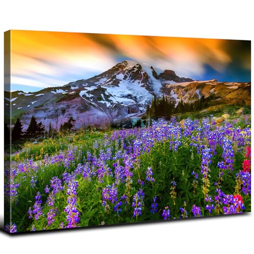 Purple mountain floral