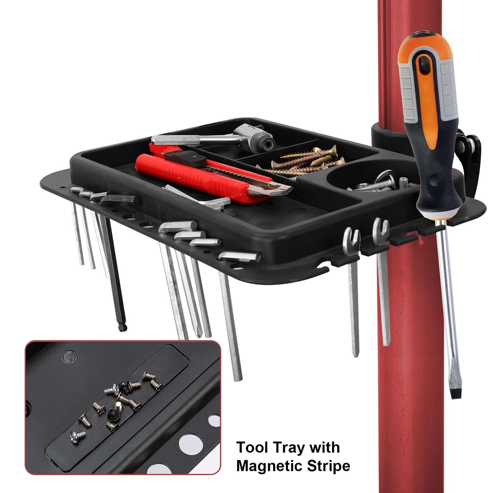 Heavy Duty Electric Bike Repair Stand - 110 lbs Capacity, Portable Aluminum Bicycle Maintenance Workstand for E-Bikes, Mountain Bikes & Road Bikes | Perfect for Home Garage, Bike Shops & Outdoor Repairs
