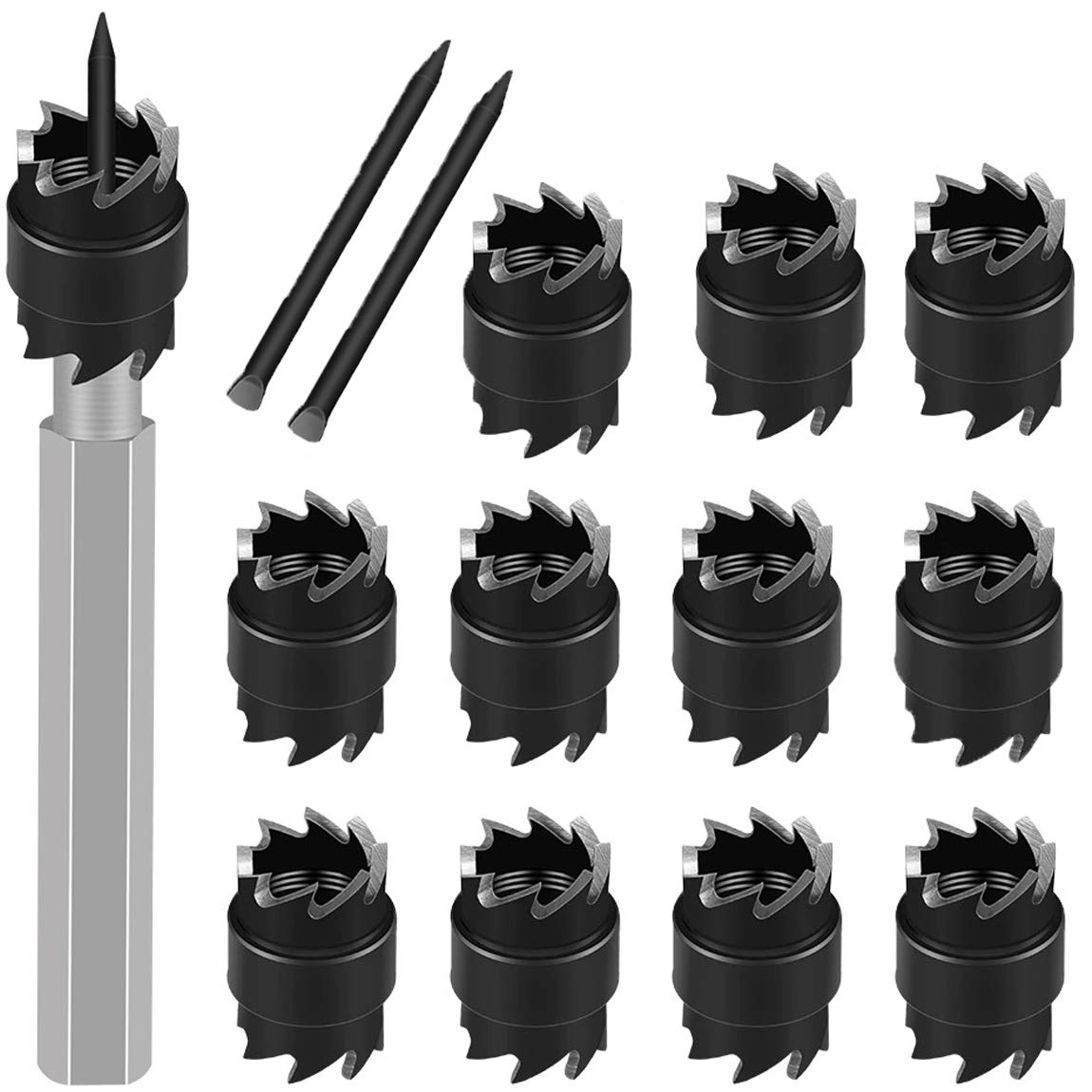 14-Piece Double Sided Spot Weld Cutter Set - 3/8