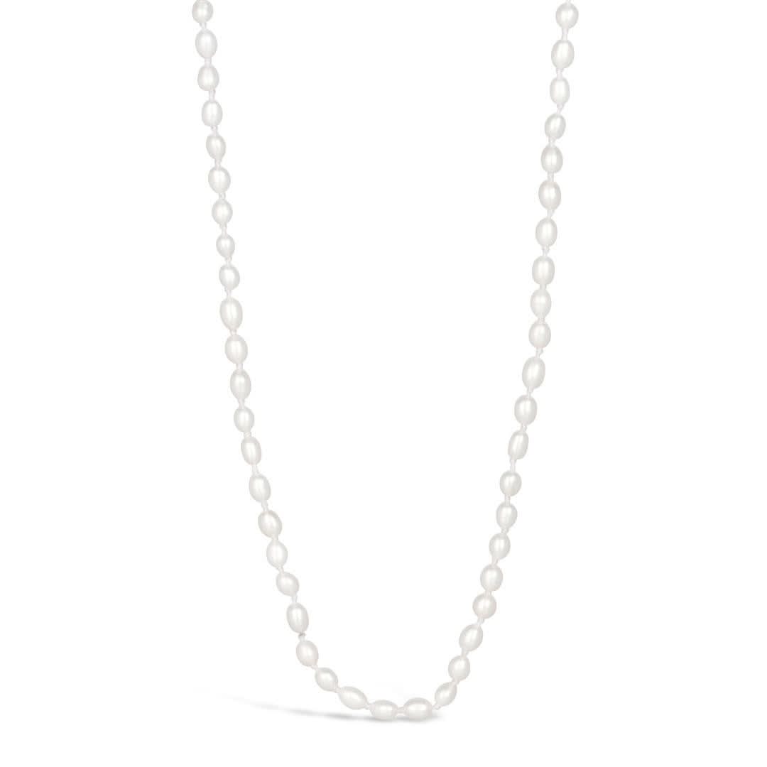 Elegant Men's Seed Pearl Necklace in Ivory - Perfect for Weddings, Formal Events & Gifts