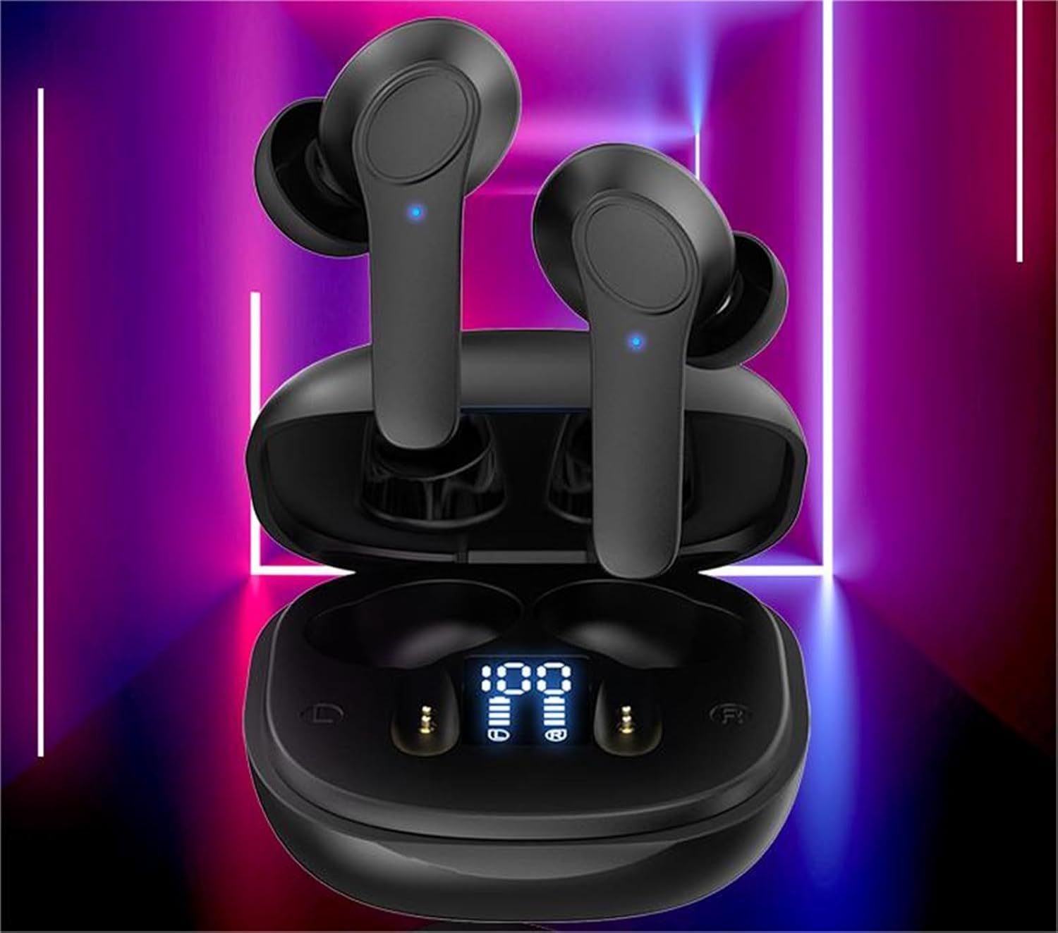 Echo Connect Wireless Bluetooth Earbuds with Real-Time Language Translation - Portable In-Ear Translator Headphones for Travel, Business & Multilingual Communication (White)