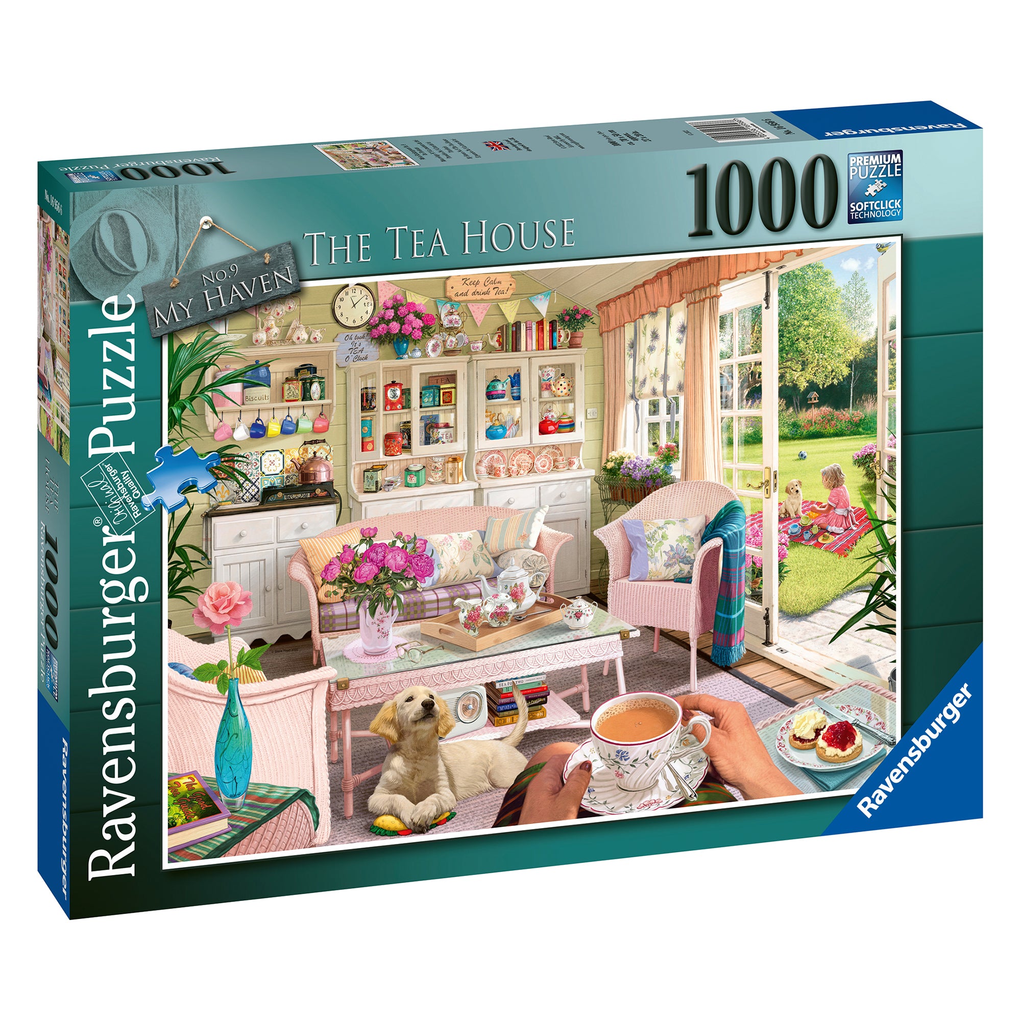 1,000 Piece Jigsaw Puzzle - The Tea Shed - Challenging Adult Puzzle for Relaxation & Stress Relief - Perfect for Family Game Nights & Home Decor