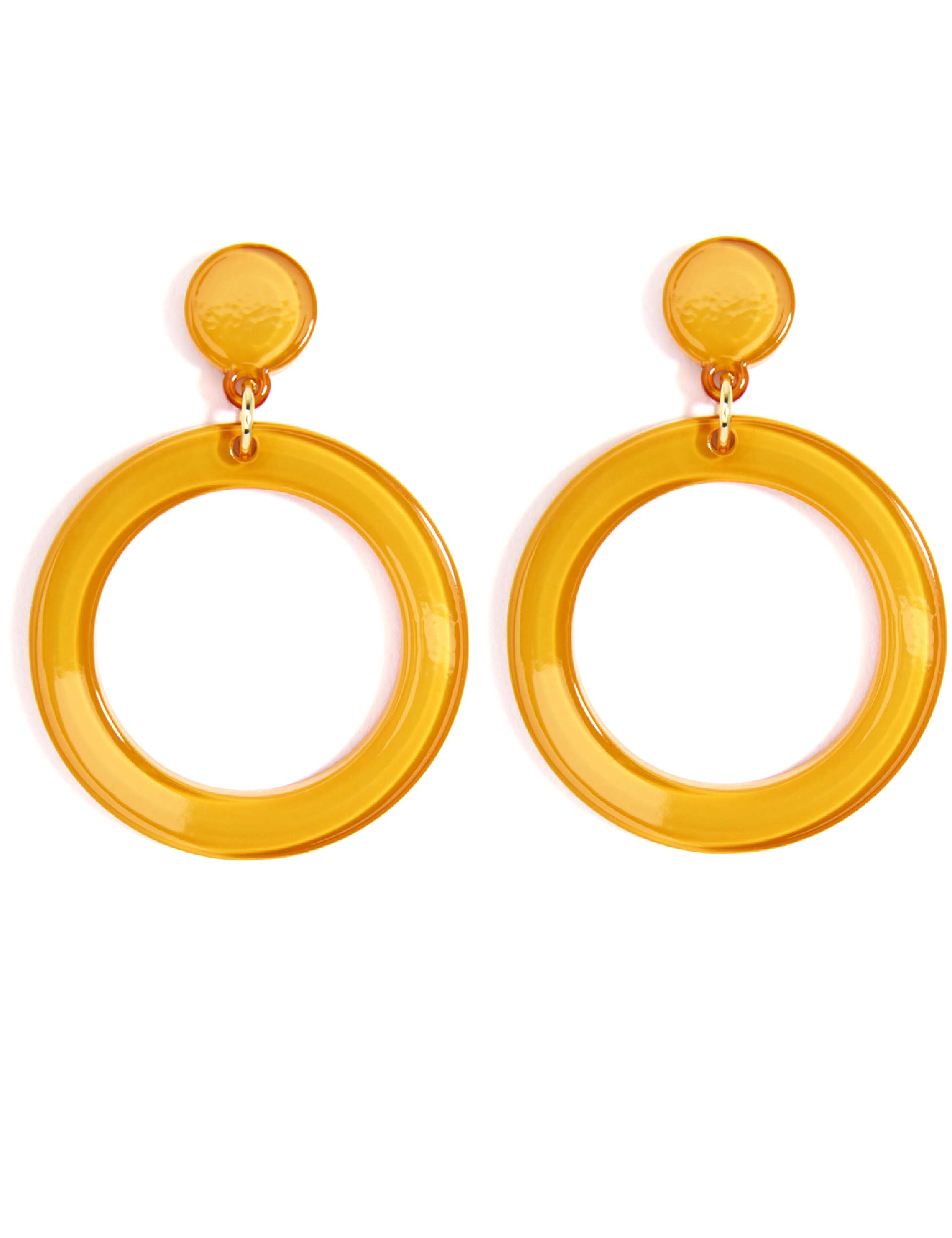 ZENZII Colorful Acrylic Resin Drop & Dangle Hoop Earrings for Women | Fashion Statement Jewelry for Parties, Weddings & Everyday Wear
