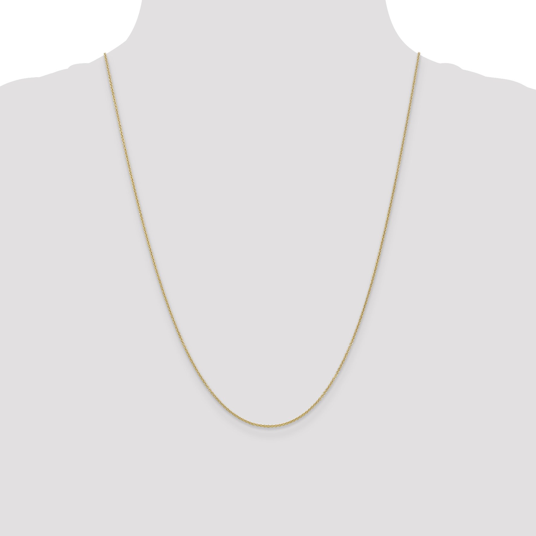 14K Solid Yellow Gold 1.2mm Cable Chain Necklace for Women - Dainty Delicate Layering Necklace Jewelry Gift for Her - Perfect for Everyday Wear, Special Occasions & Gift Giving