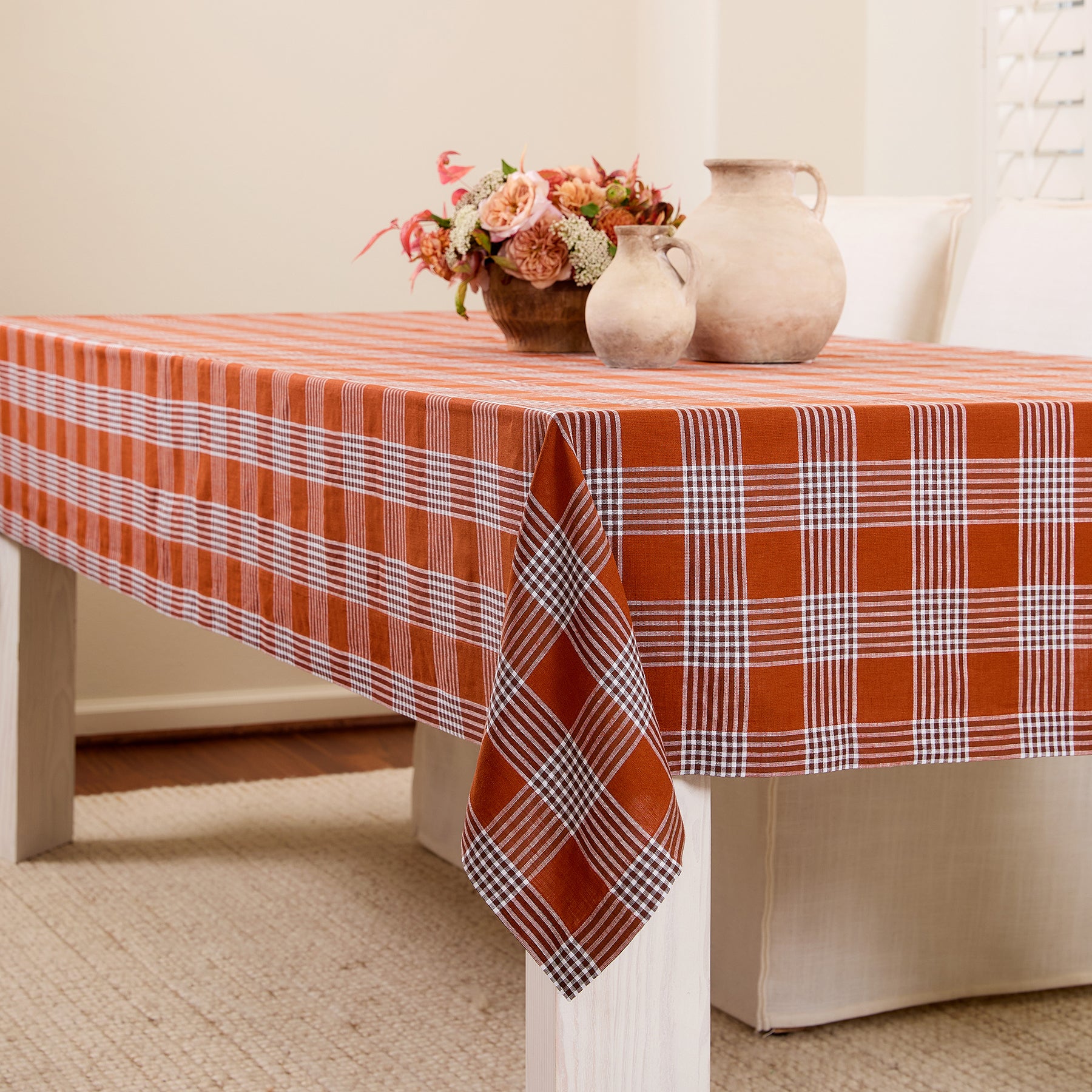 Glen Check Tablecloth - Classic Plaid Design for Dining Room, Kitchen, and Party Decor - Waterproof & Stain-Resistant