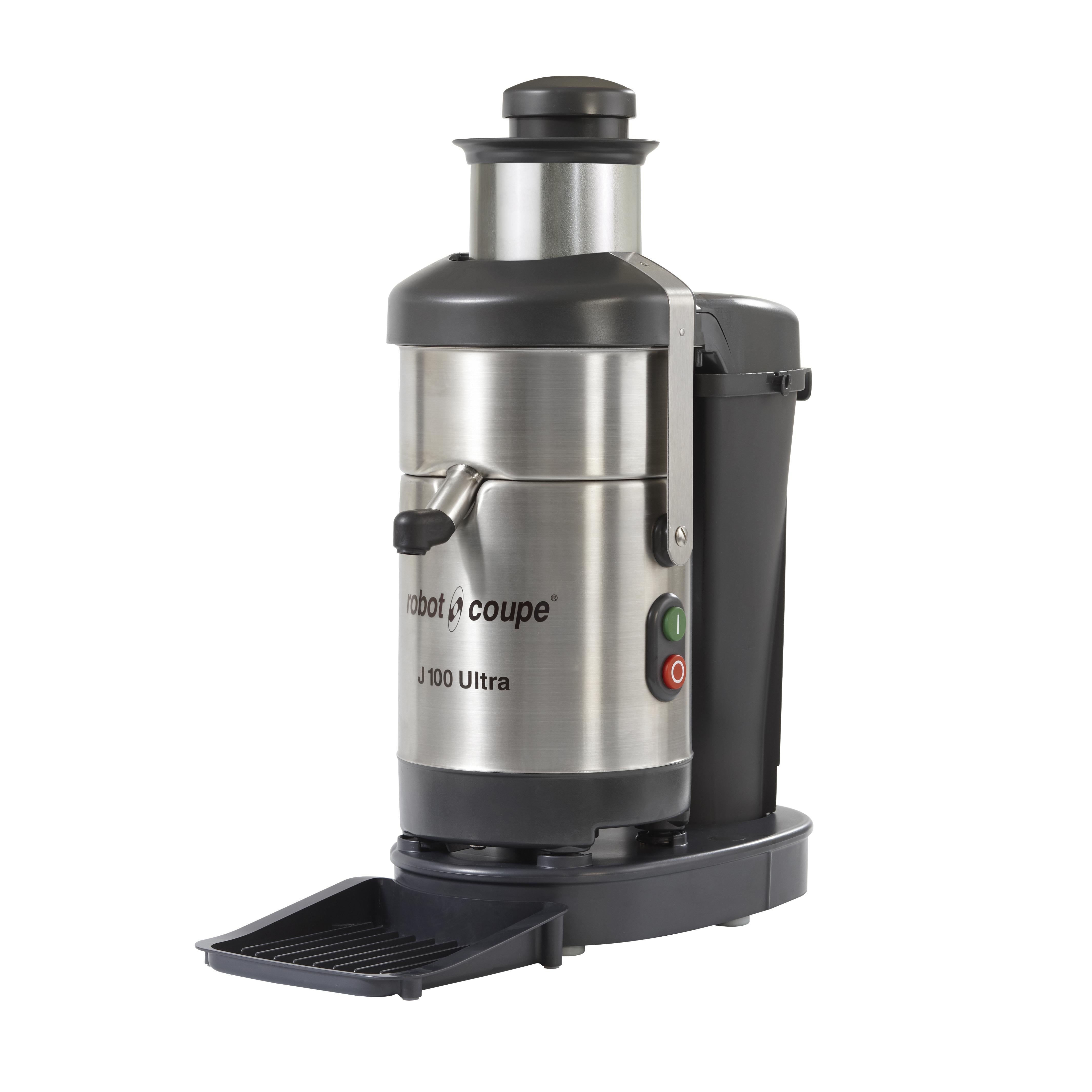 Robot Coupe J100 Automatic Commercial Juicer Extractor - 1.3 HP Heavy Duty Motor for Restaurants, Juice Bars & Smoothie Shops - High Performance Fruit & Vegetable Juicing Machine