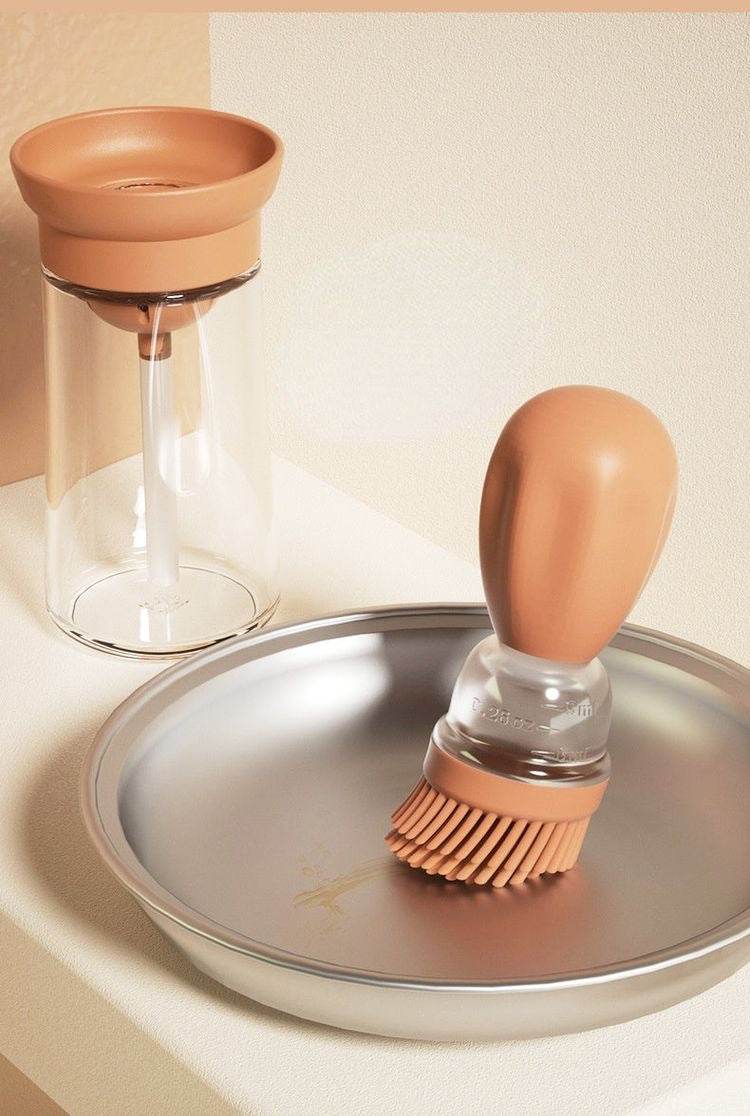 Smart Automatic Soap Dispenser with Soft Bristle Brush - Touchless Hand Soap & Lotion Dispenser for Bathroom, Kitchen, and Office - Perfect for Home, Hotel, and Public Restrooms