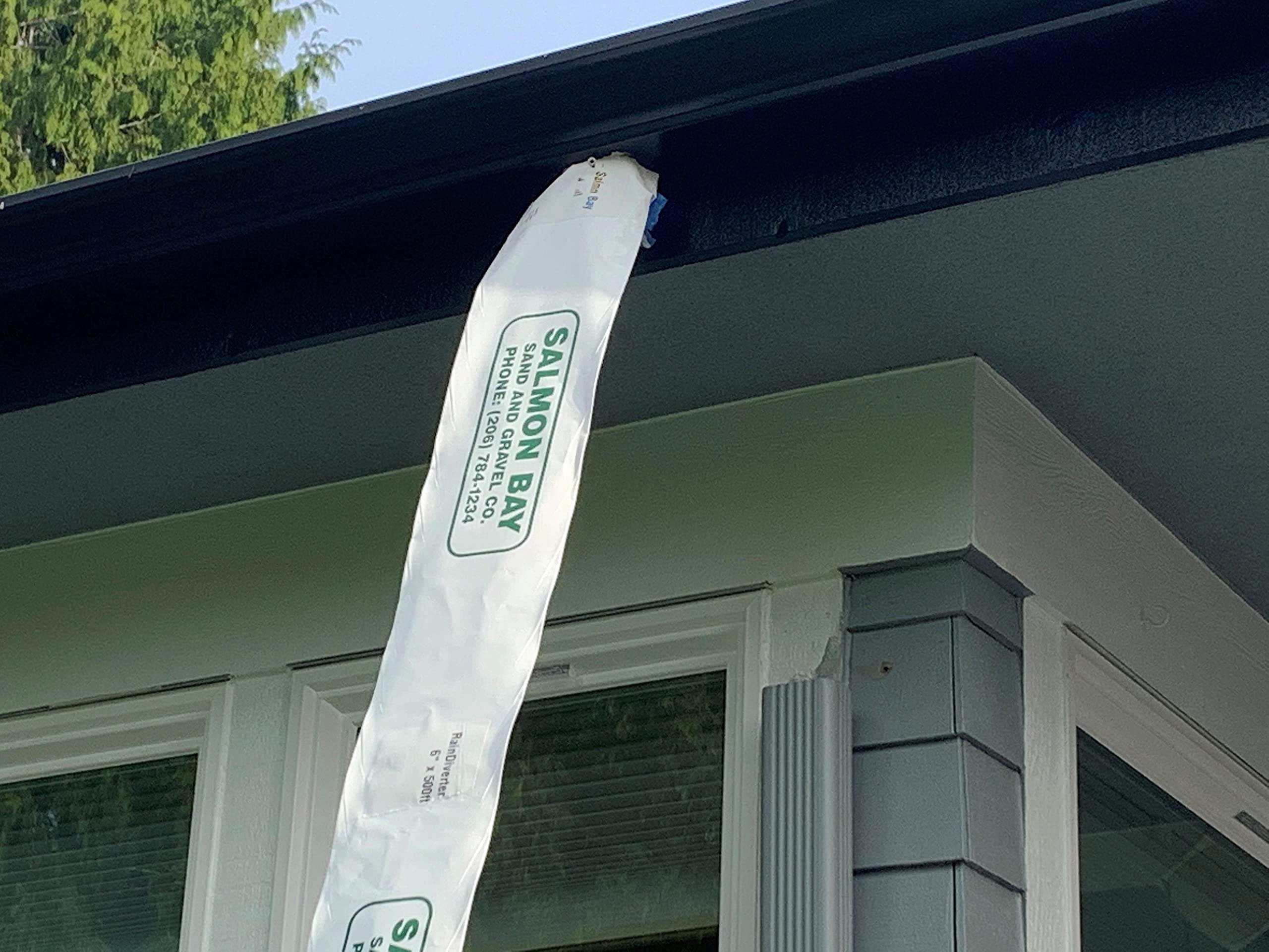 RainWik Temporary Downspout Extension - Heavy Duty Plastic Gutter Drain Pipe for Roof Water Diversion | Perfect for Home, Garden, and Construction Site Water Management