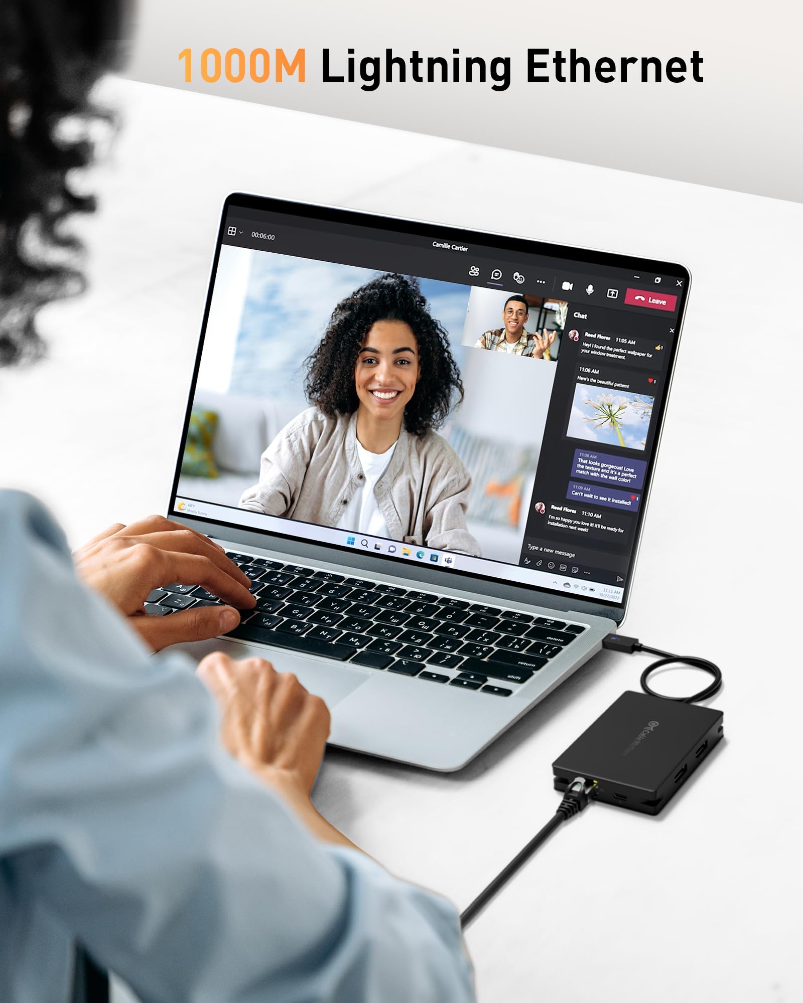 Cable Matters 8-in-1 USB4 Hub with Dual HDMI 4K@60Hz & Single HDMI 8K@30Hz | 40Gbps Thunderbolt 4 Dock | 100W PD Charging | Gigabit Ethernet | Compatible with MacBook Pro, XPS, Surface Pro, iPad Pro | Perfect for Home Office & Gaming Setup