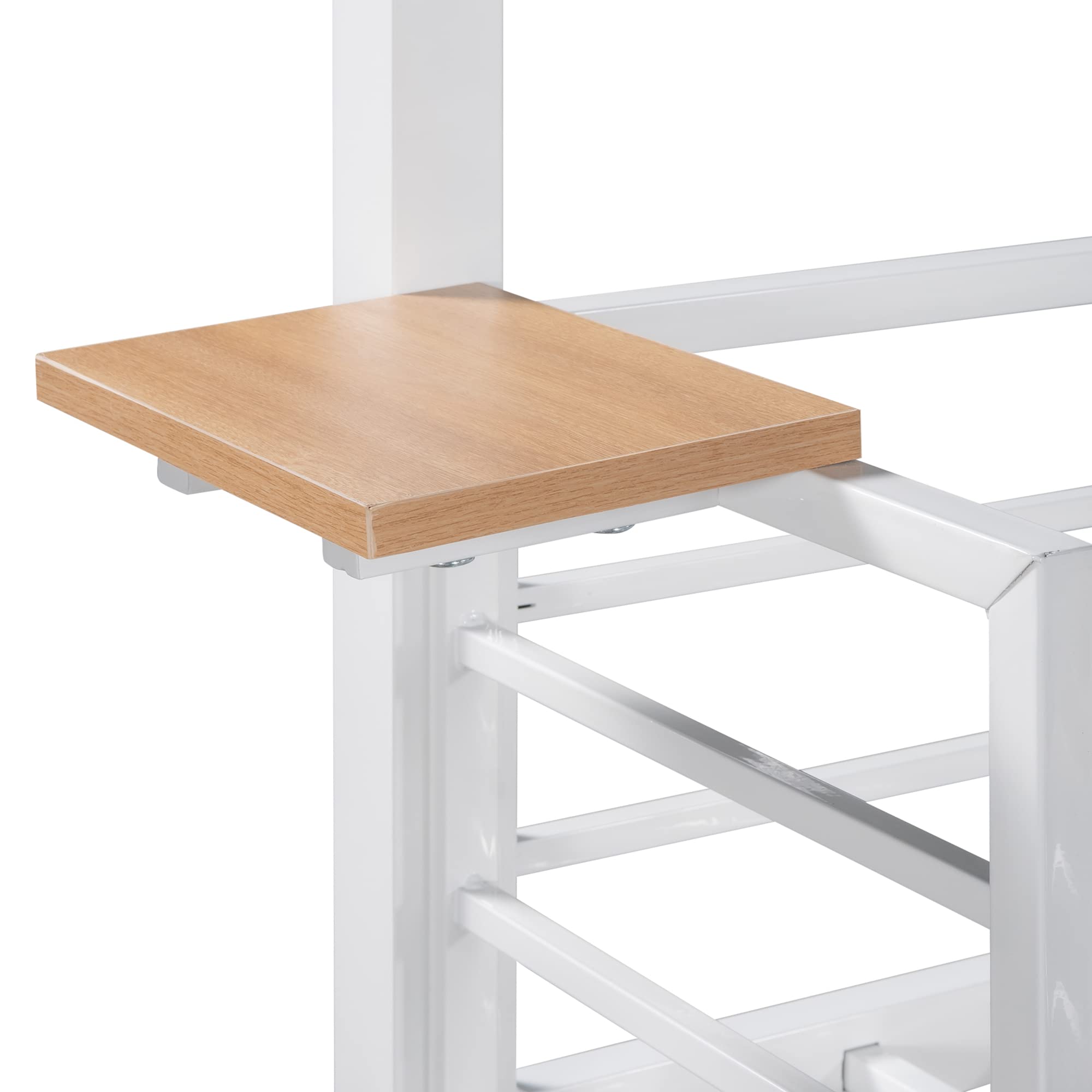 **Metal Twin Over Twin Bunk Bed Frame for Kids & Toddlers - Low Cabin Bunk Bed with Ladder & Slide - No Box Spring Needed - White - Perfect for Small Rooms, Shared Kids' Bedrooms & Sleepovers**