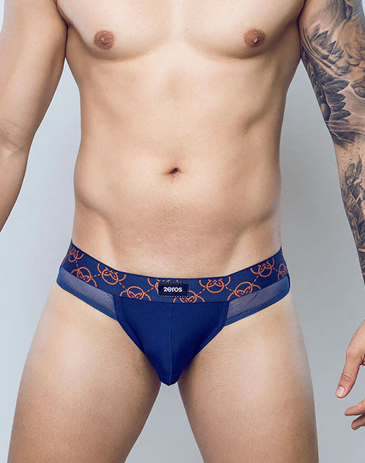 2eros Himeros Men's Navy Blue Brief Underwear - Soft, Comfortable & Breathable for Daily Wear, Gym & Sleep
