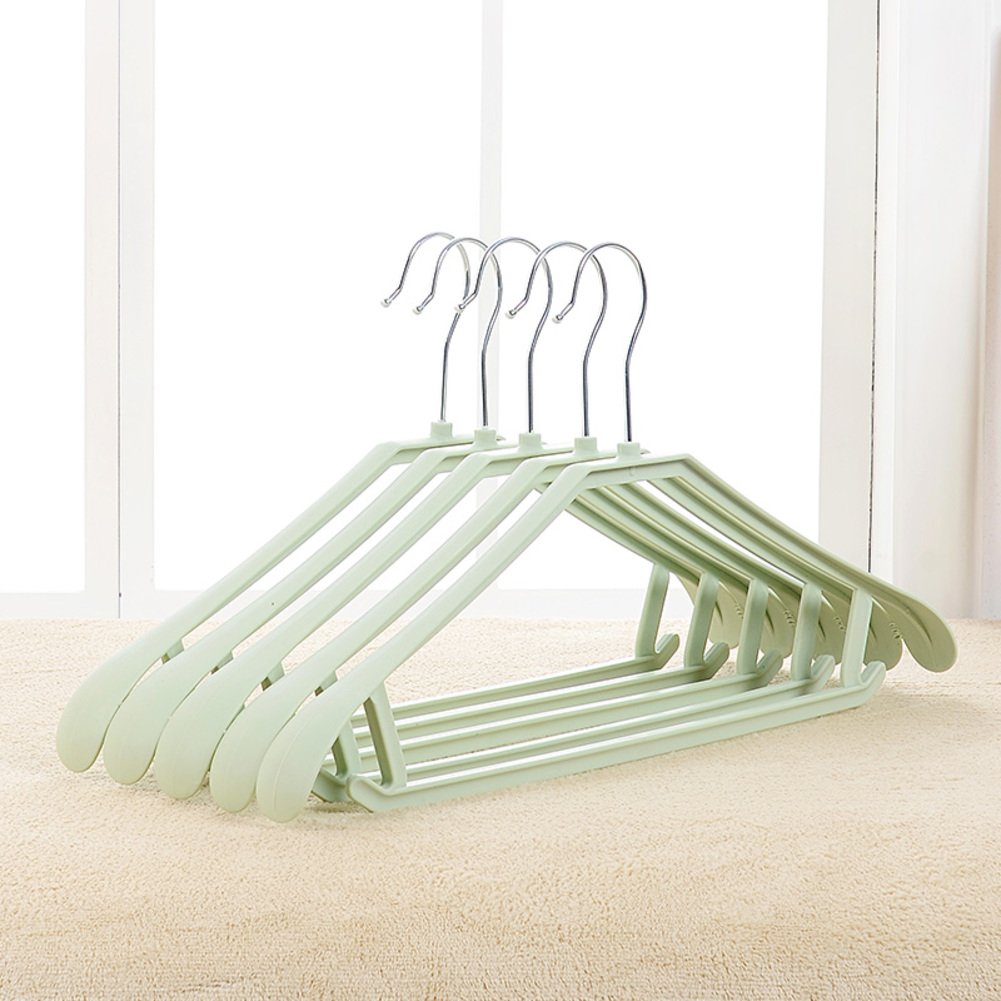 20 Pack Heavy Duty Plastic Clothes Hangers for Adults - Durable Coat Hangers for Wardrobe, Closet & Laundry Organization - Space Saving Non-Slip Design (Black)