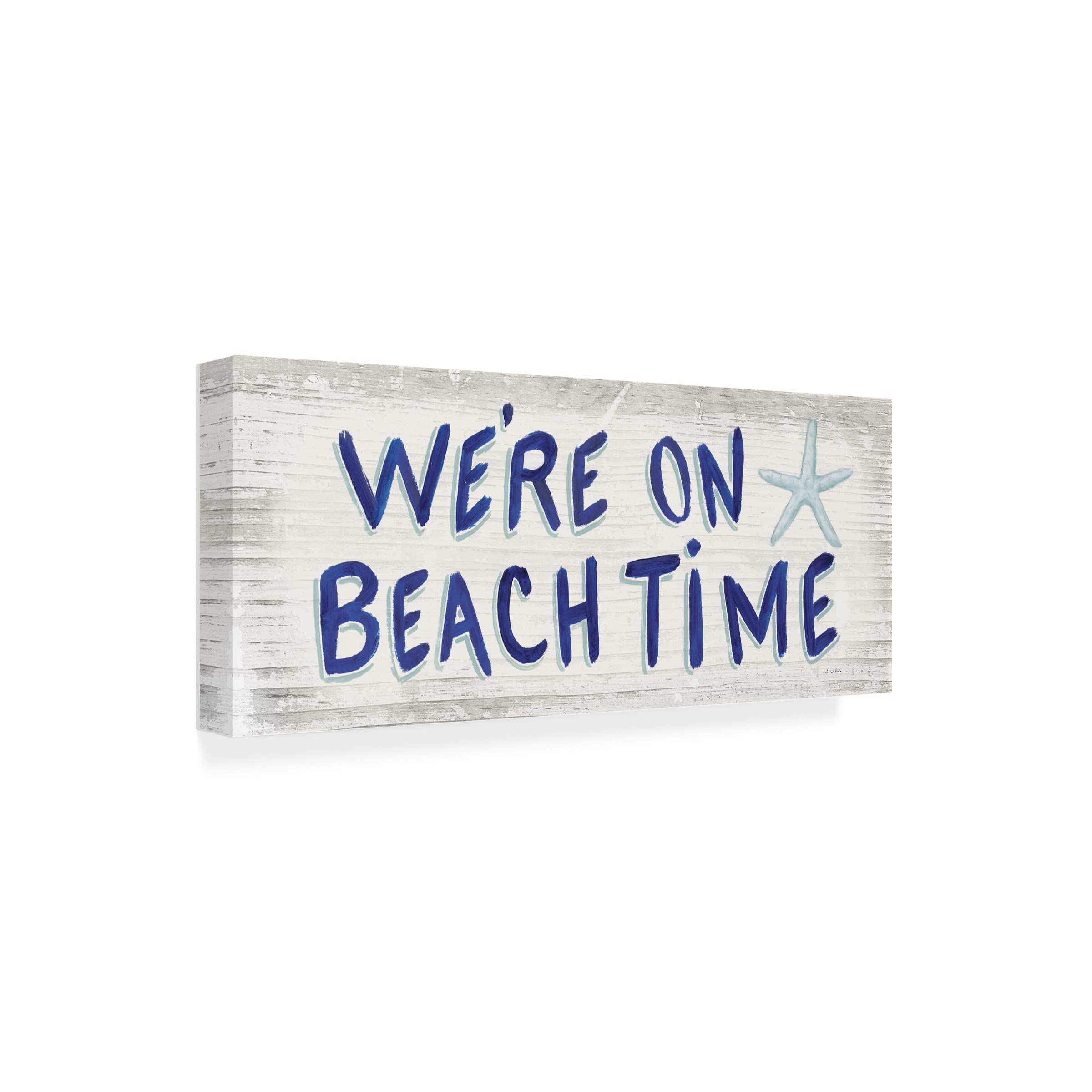 James Wiens 'Beach Time VI' Canvas Wall Art Print - Coastal Decor for Living Room, Bedroom & Office - Handmade Trademark Fine Art