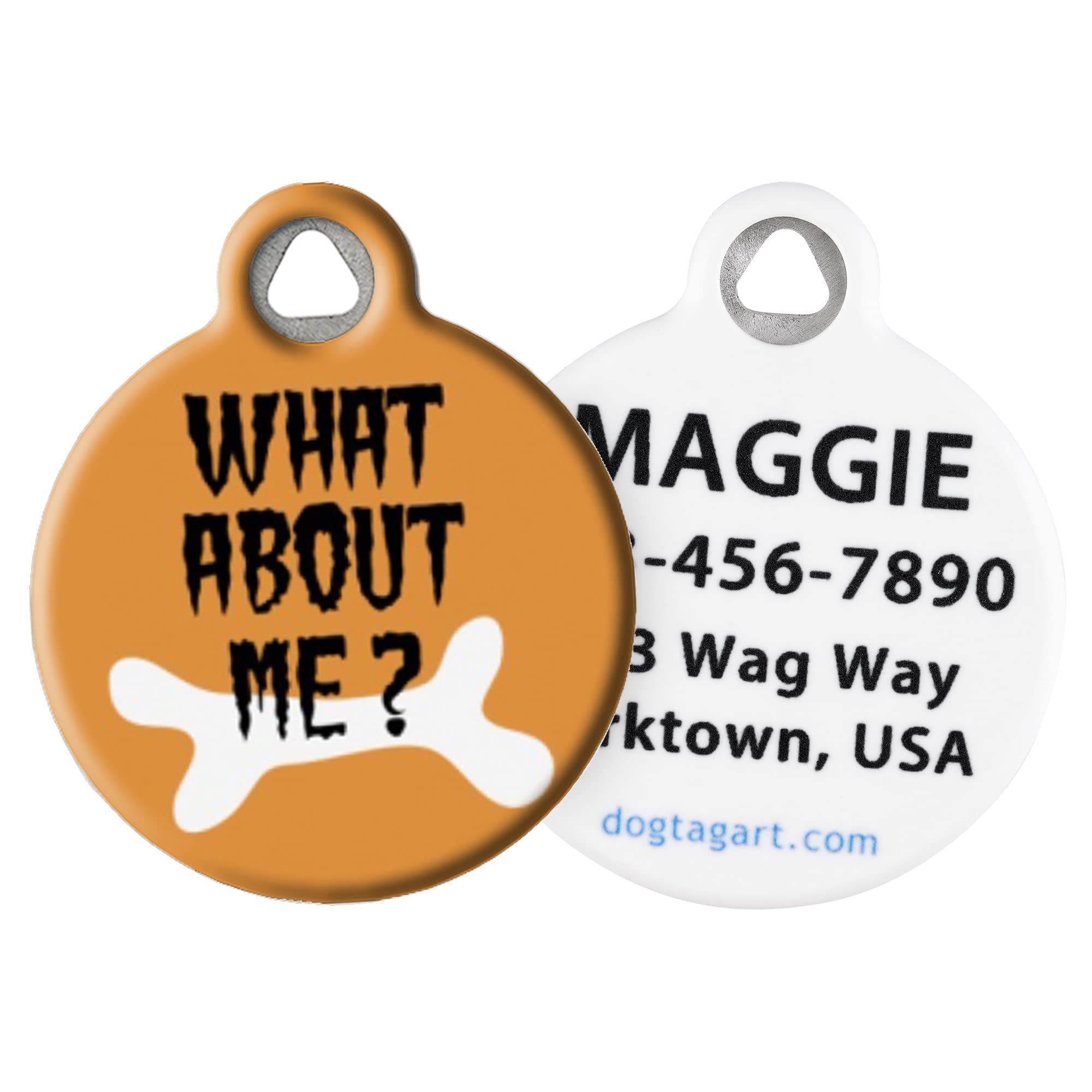 Custom Halloween Pet ID Tag for Dogs & Cats - Personalized Funny & Cute Small Dog Tag Art with Engraved Identification - Perfect for Holiday Costumes & Everyday Safety